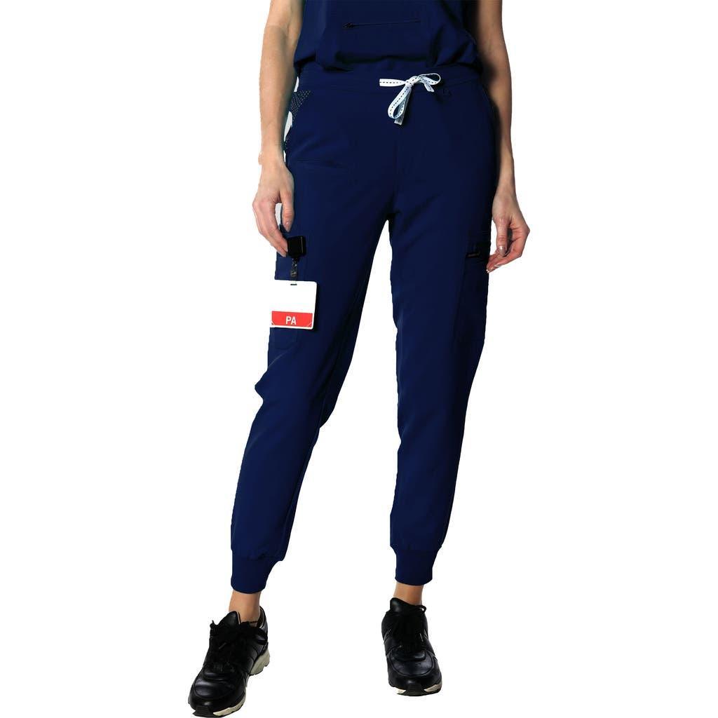 Members Only Valencia Jogger Scrub Pants for Petite Women in Navy at Nordstrom, Size X-Small P Product Image