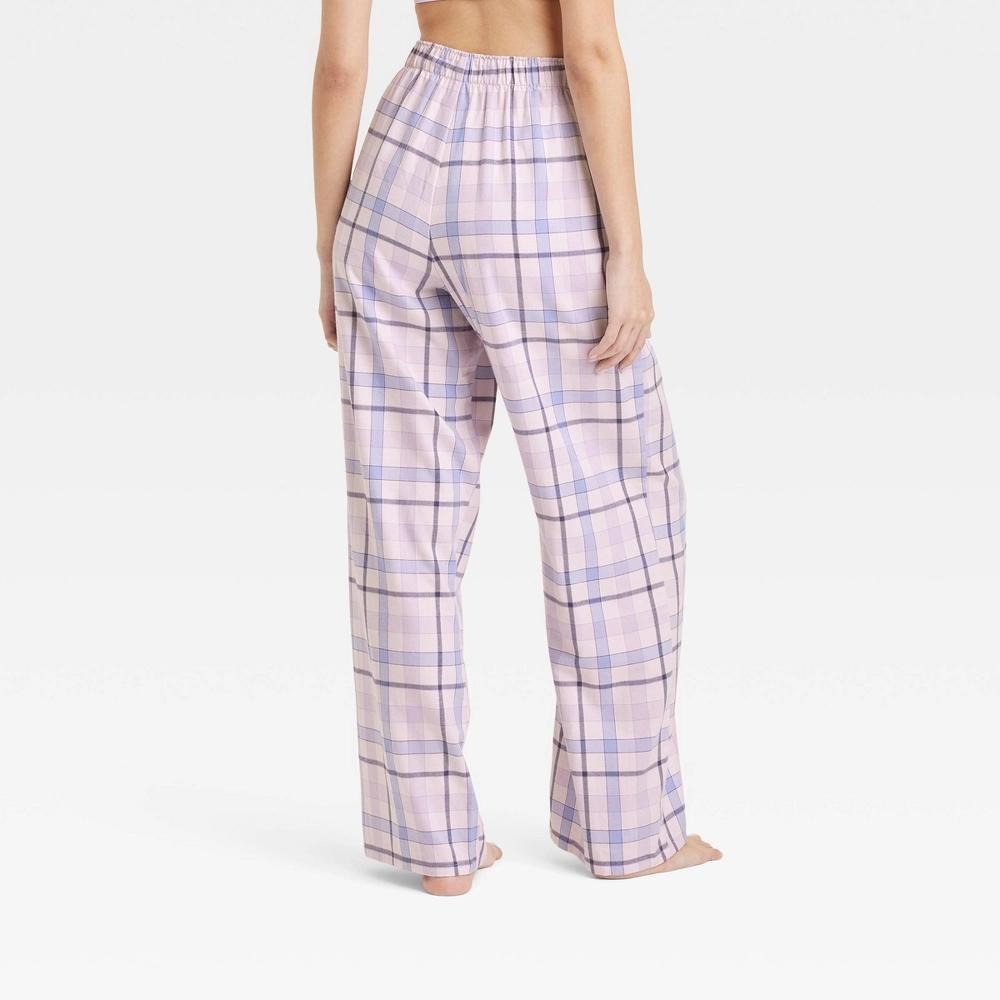 Women's Pajama Pants - Colsie™ Purple/Plaid M Product Image