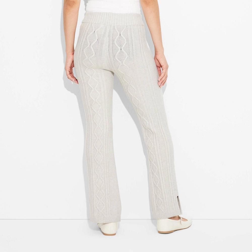 Womens Mid-Rise Cable Pants - Wild Fable Light Product Image