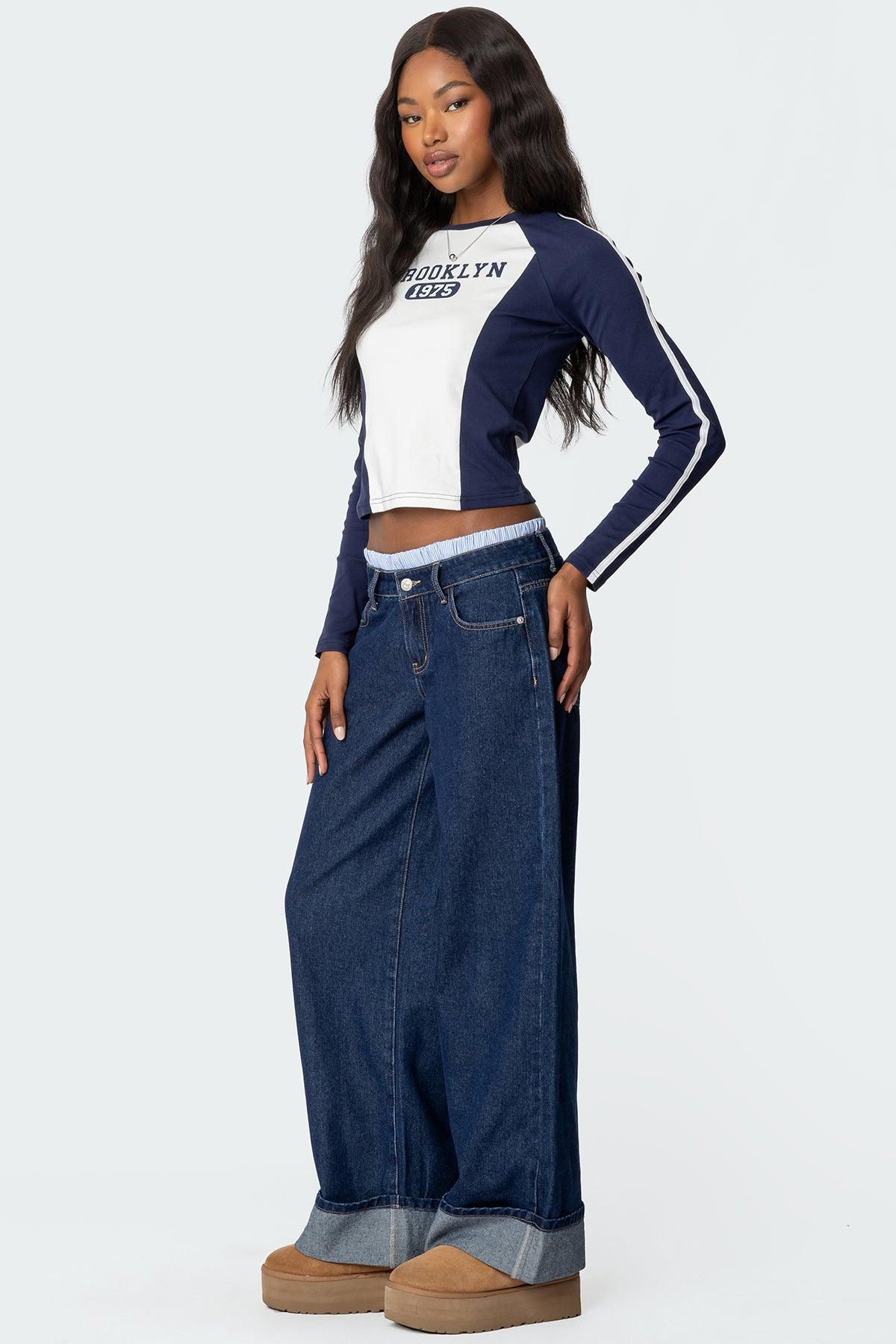 Brooklyn Raglan Long Sleeve T Shirt Product Image