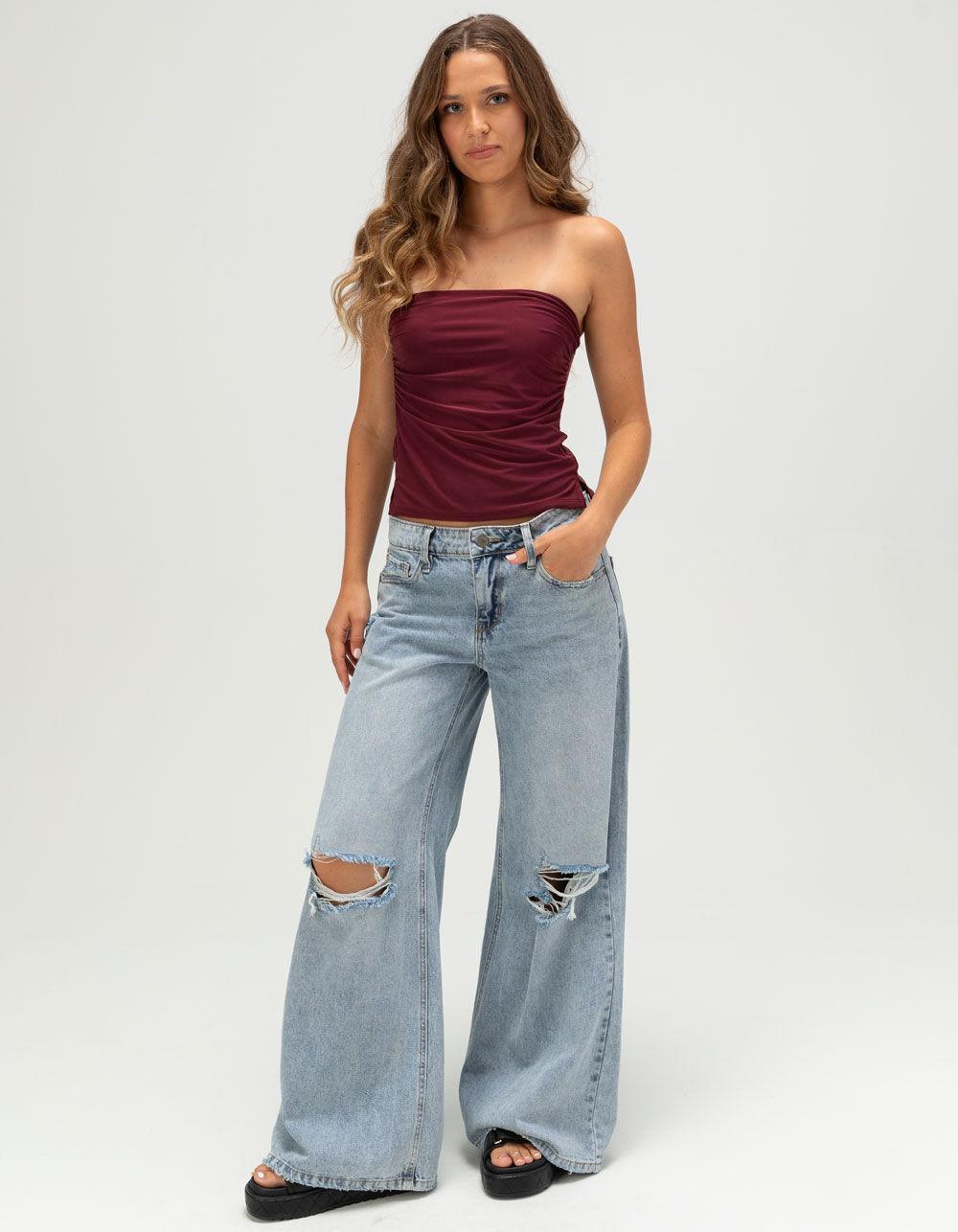 TILLYS Butter Soft Side Slit Womens Tube Top - FIG Product Image