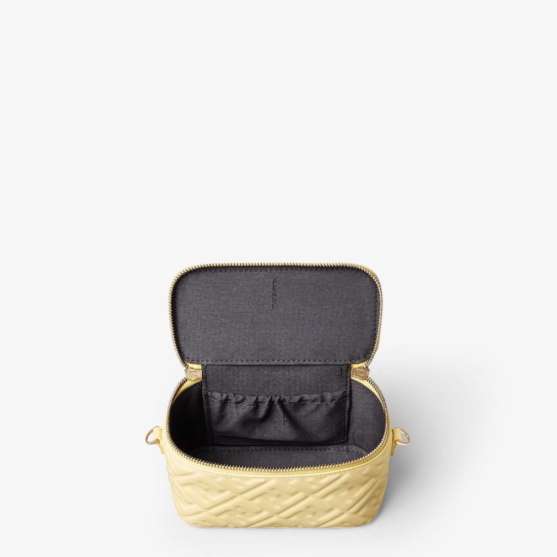 Fendi VanityYellow nappa leather mini-bag with FF motif Product Image