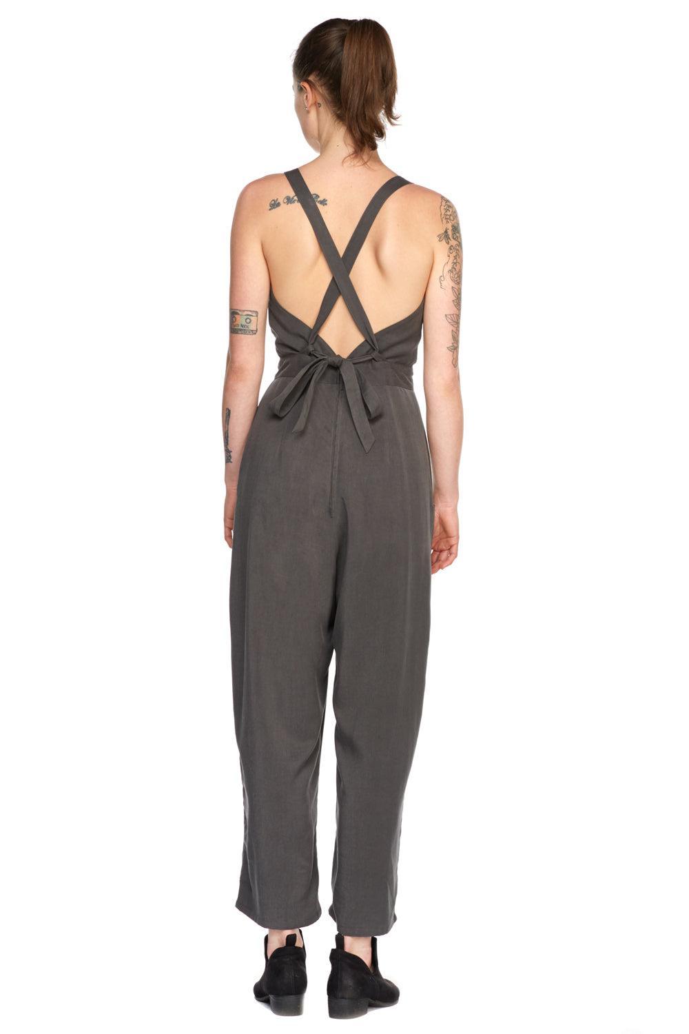 Yolked Juniper Jumpsuit in Denim Tencel Product Image
