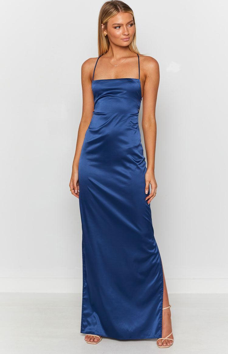 Manhattan Slip Formal Dress Navy Product Image