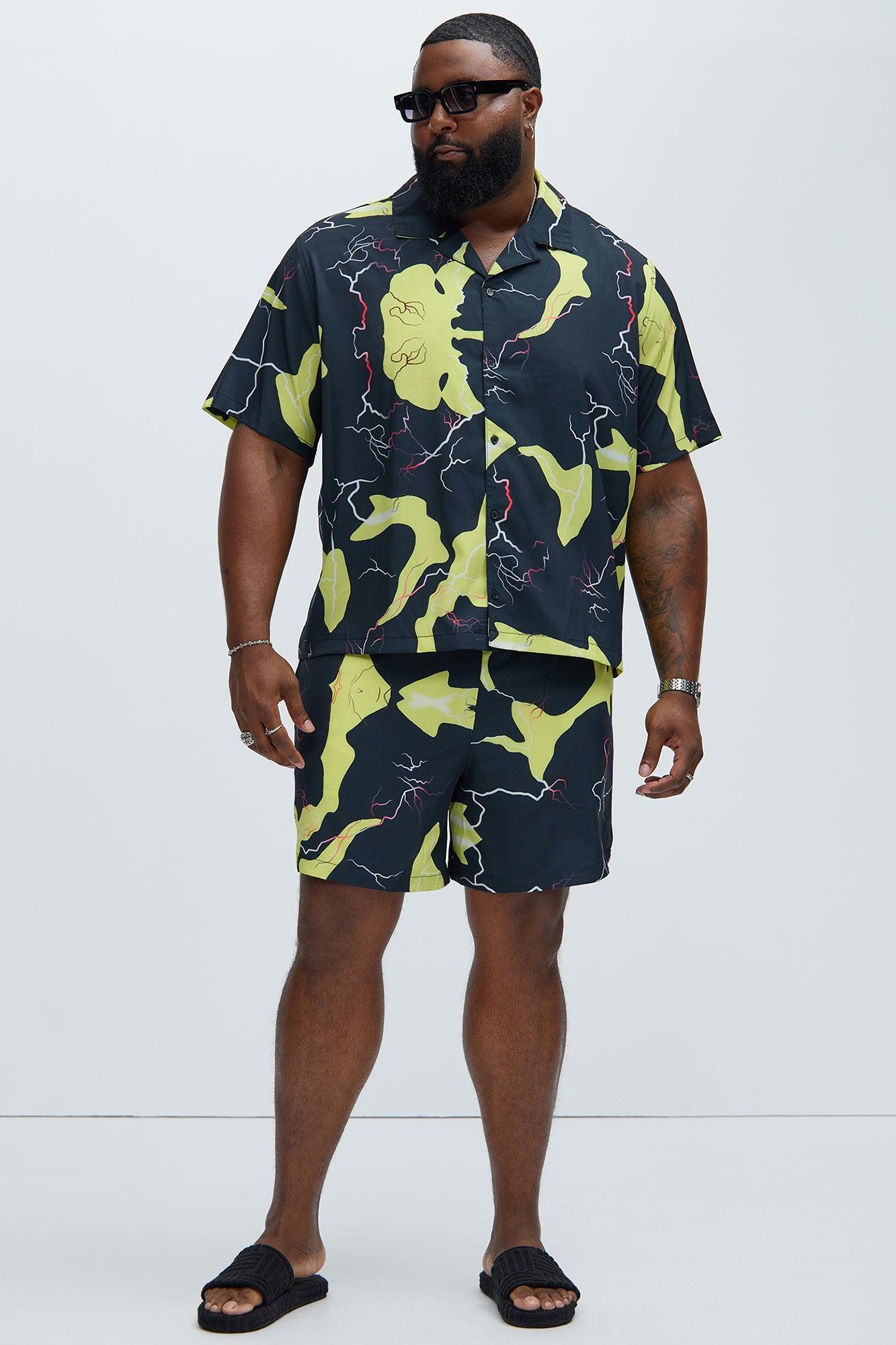 Flash Contrast Shirt - Black/Yellow Product Image
