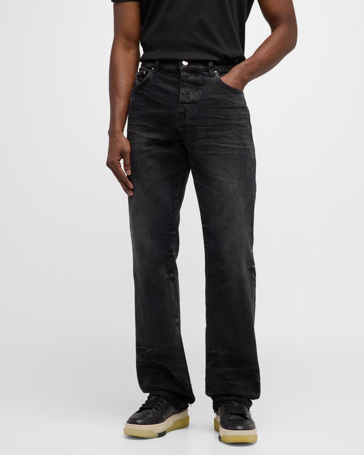 Mens Faded Straight-Leg Jeans Product Image