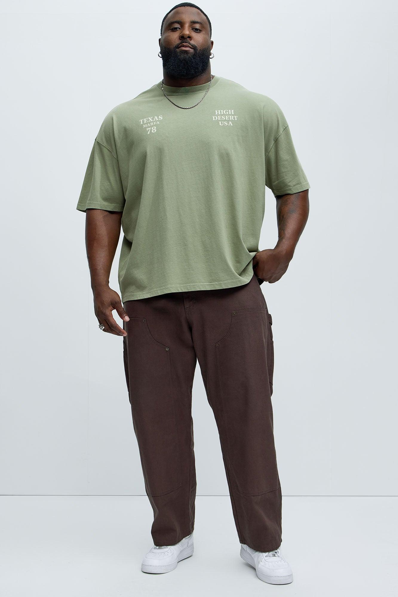 High Desert USA Oversized Short Sleeve Tee - Olive Product Image