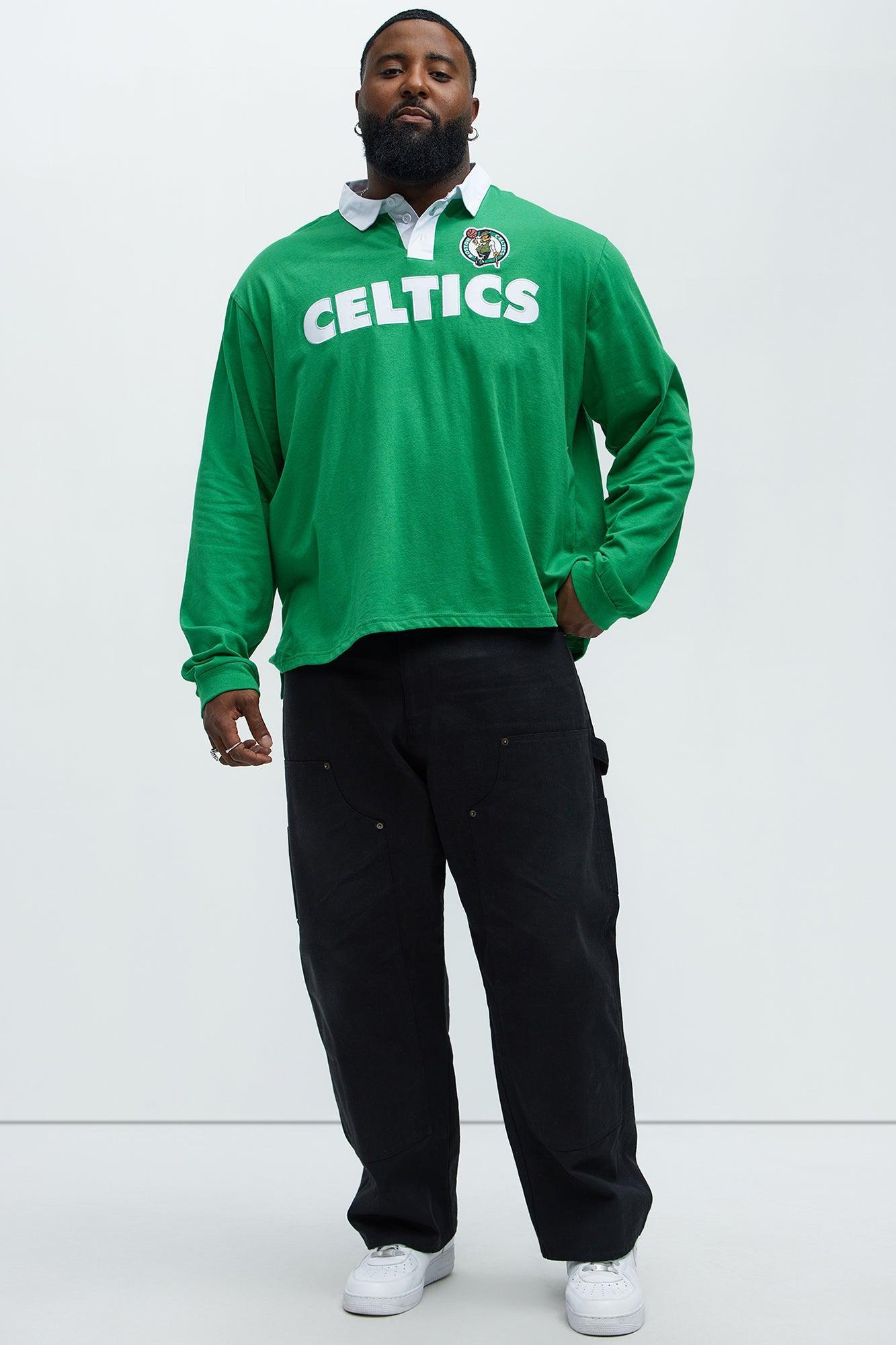 Celtics Flanker Long Sleeve Polo - Kelly Green Product Image