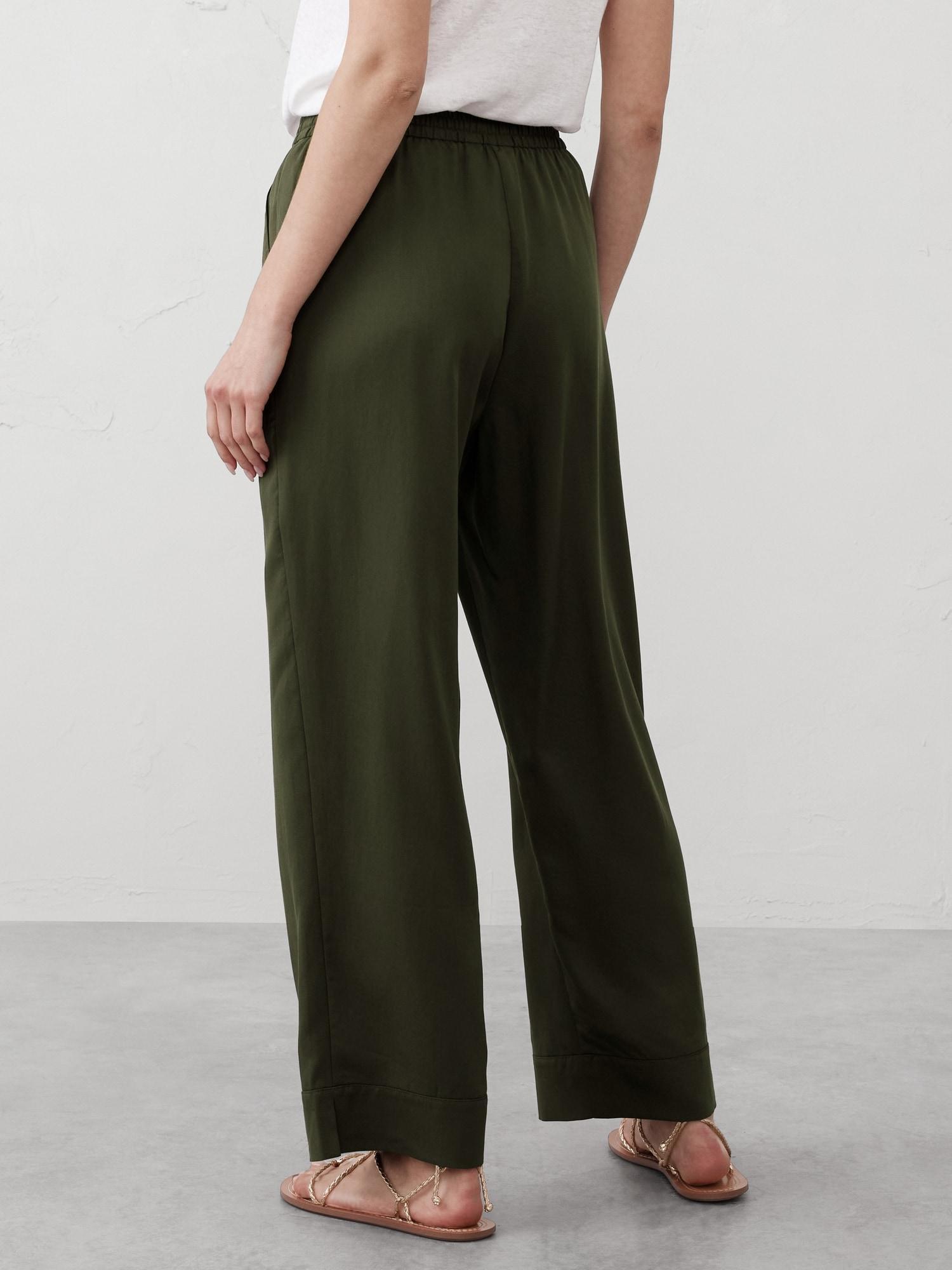 Straight Tencel Pull-On Pant Product Image