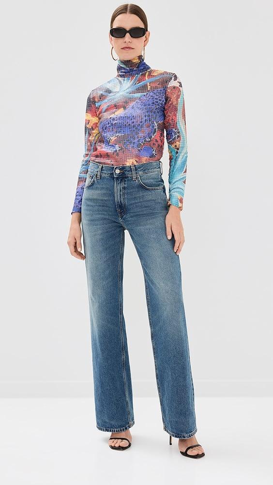 Stella Jean Sequins Printed Long Slevees Top | Shopbop Product Image