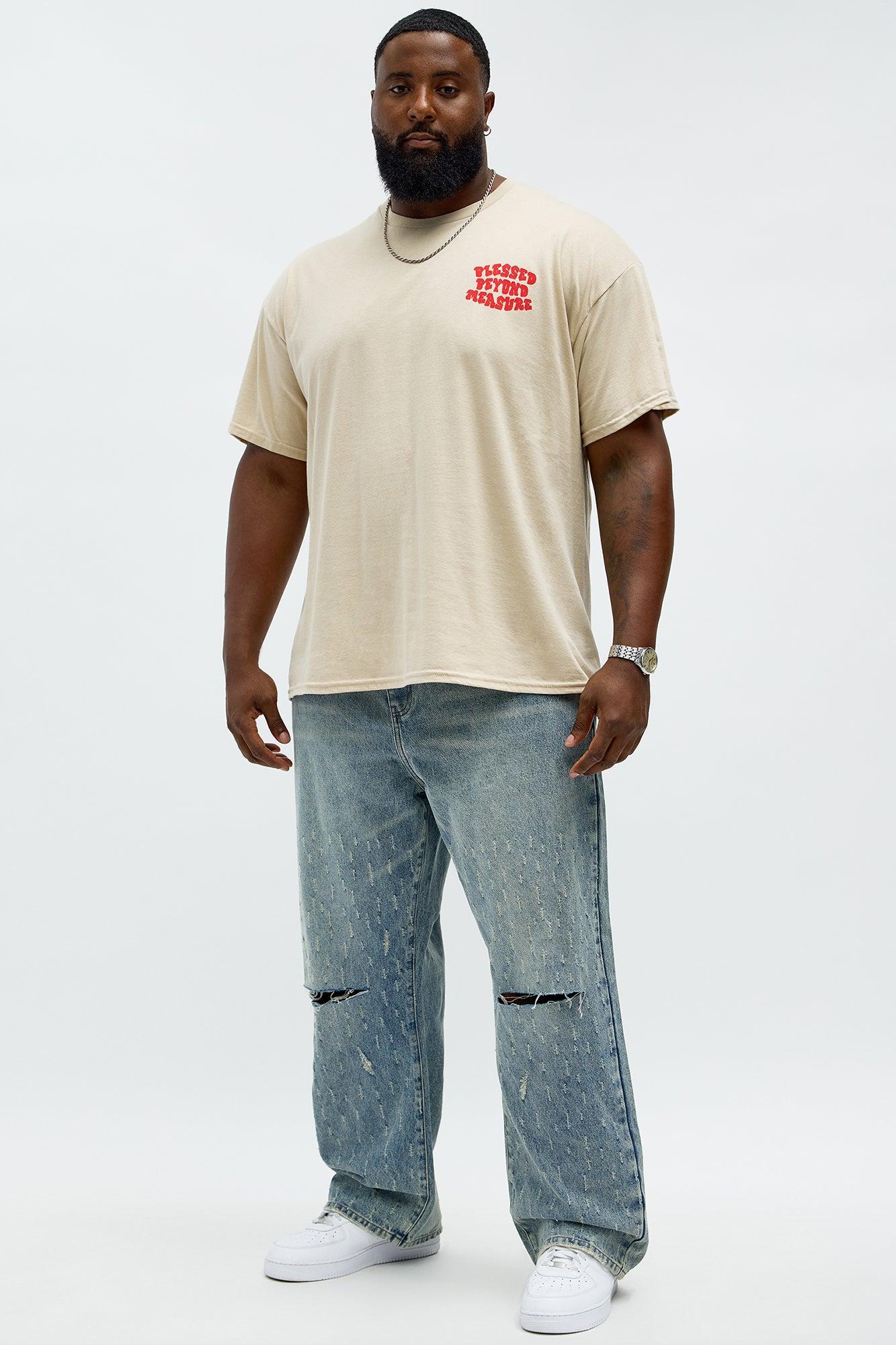 Blessed Beyond Pleasure Short Sleeve Tee - Sand Product Image