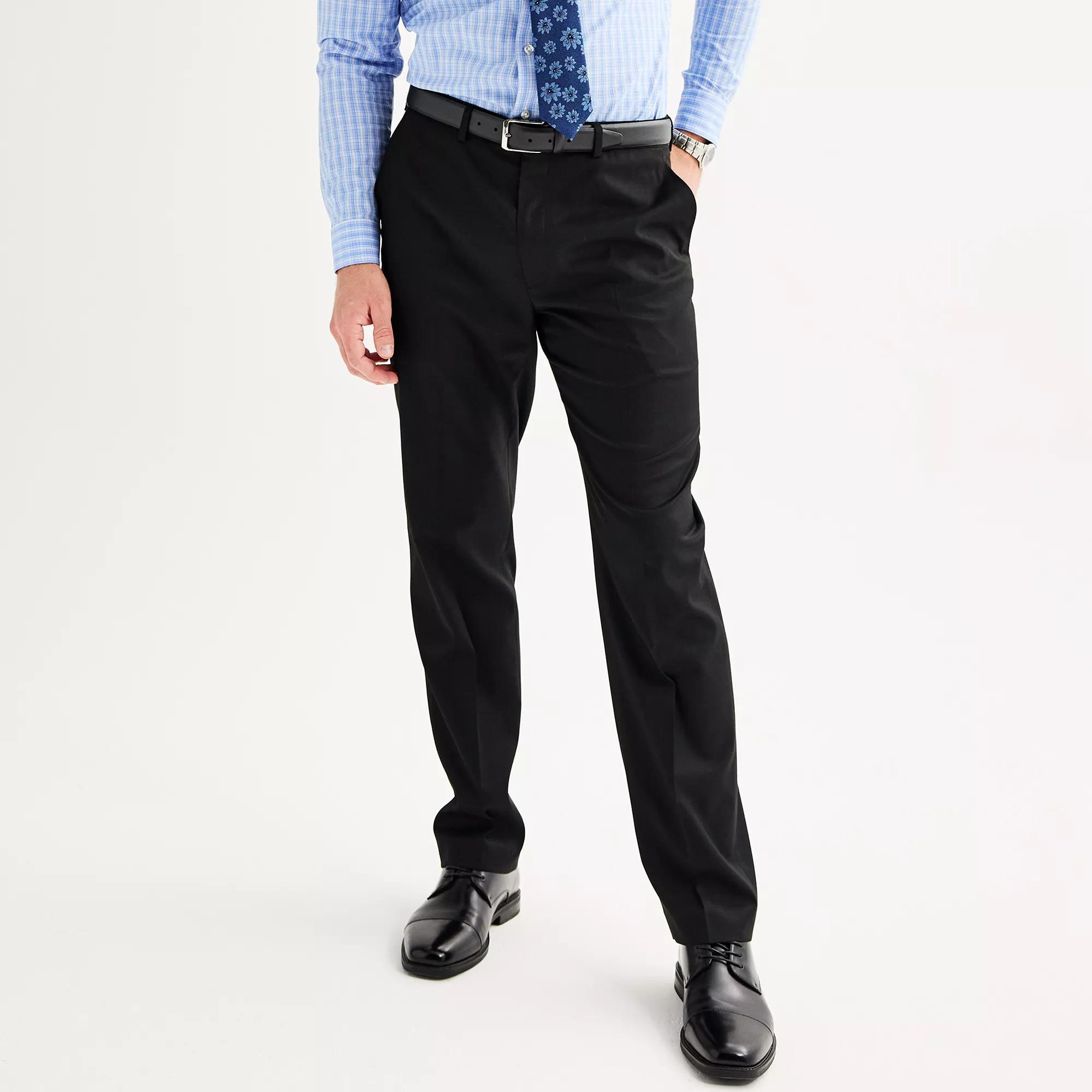 Men's Apt. 9® Premier Flex Performance Regular-Fit Washable Suit Pants, Size: 32X30, Black Product Image