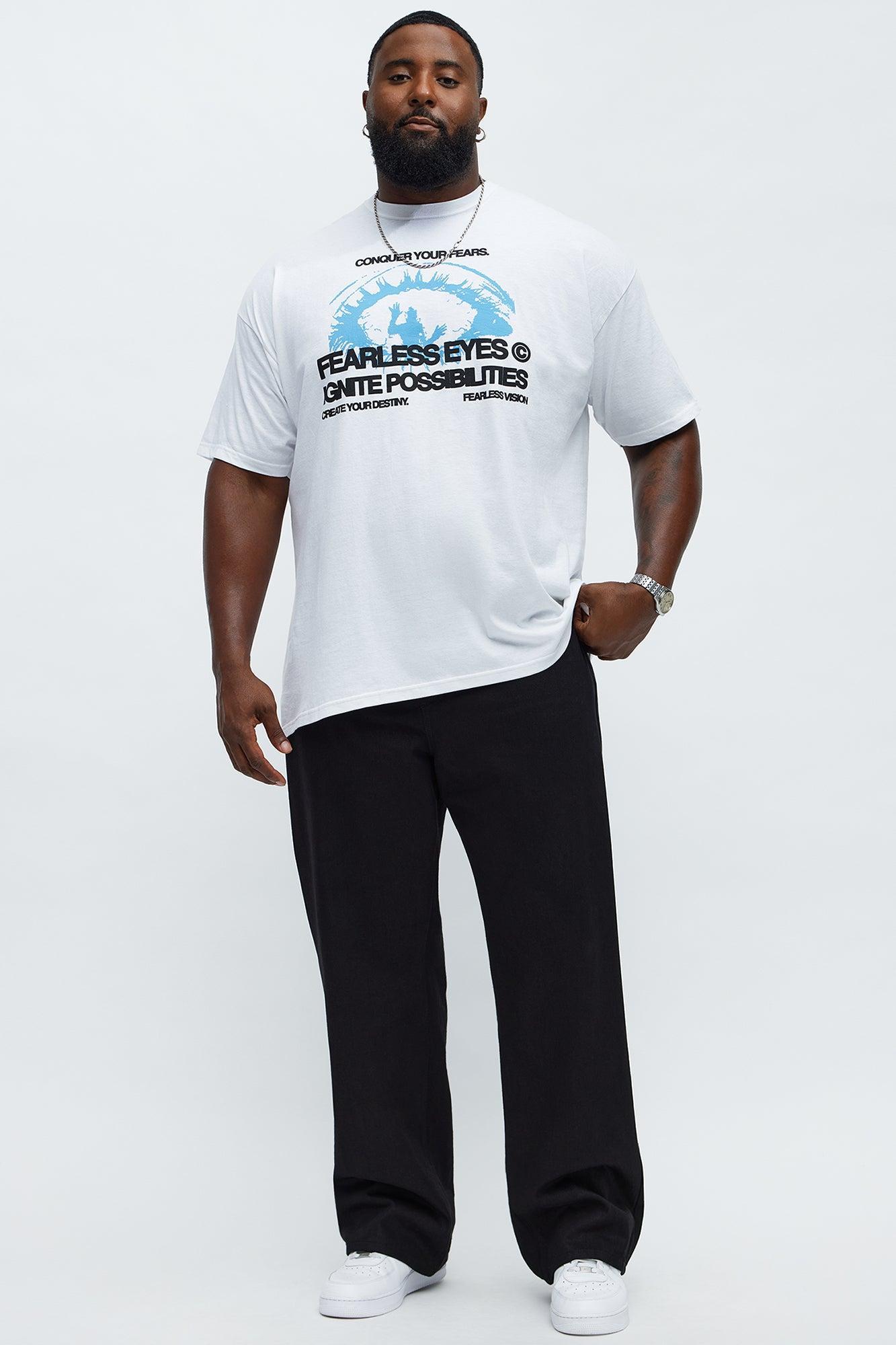 Fearless Eyes Short Sleeve Tee - White Product Image