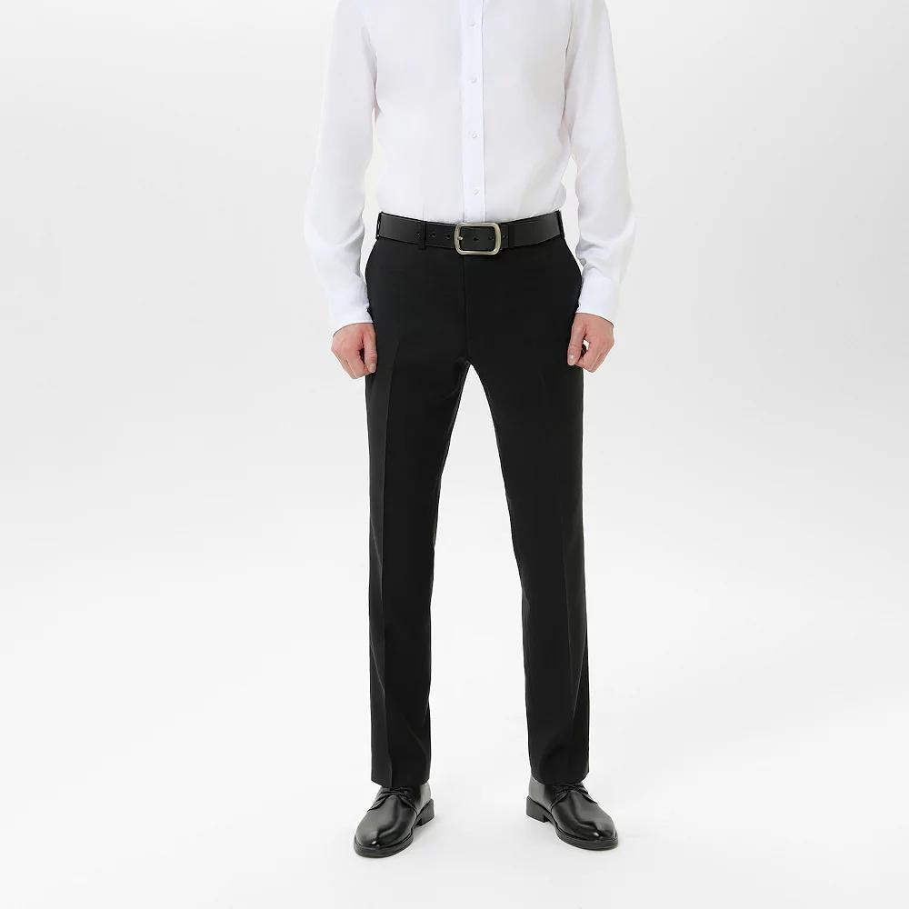 Men's INDOCHINO Black Slim-Fit Wool Blend Suit Pants, Size: 30 X 32 Product Image