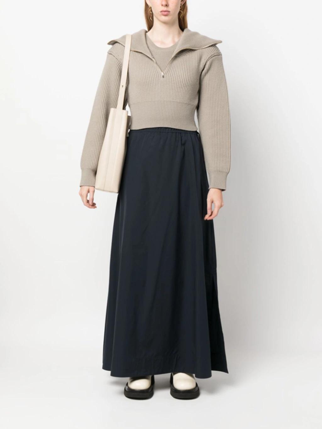 RAG & BONE Soraya Maxi A-line Skirt In Blue Product Image
