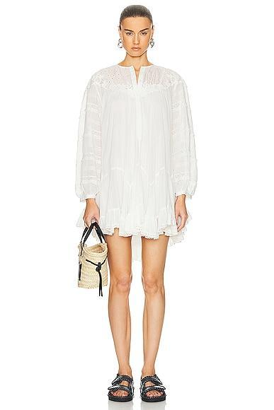 Isabel Marant Gyliane Dress White. (also in 40). Product Image