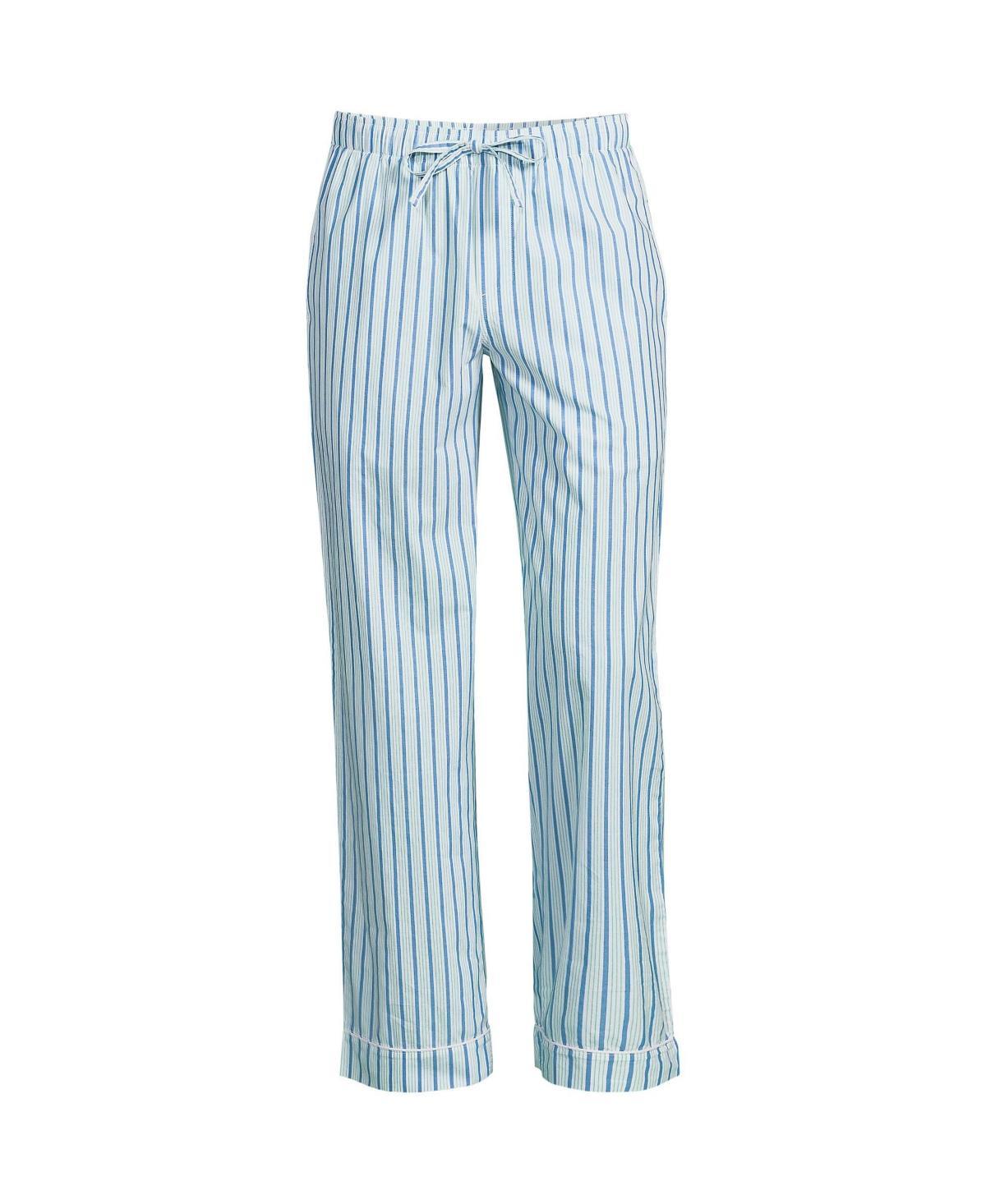 Men's Lands' End Essential Pajama Pants, Size: Medium, Gray Mist Sails Product Image