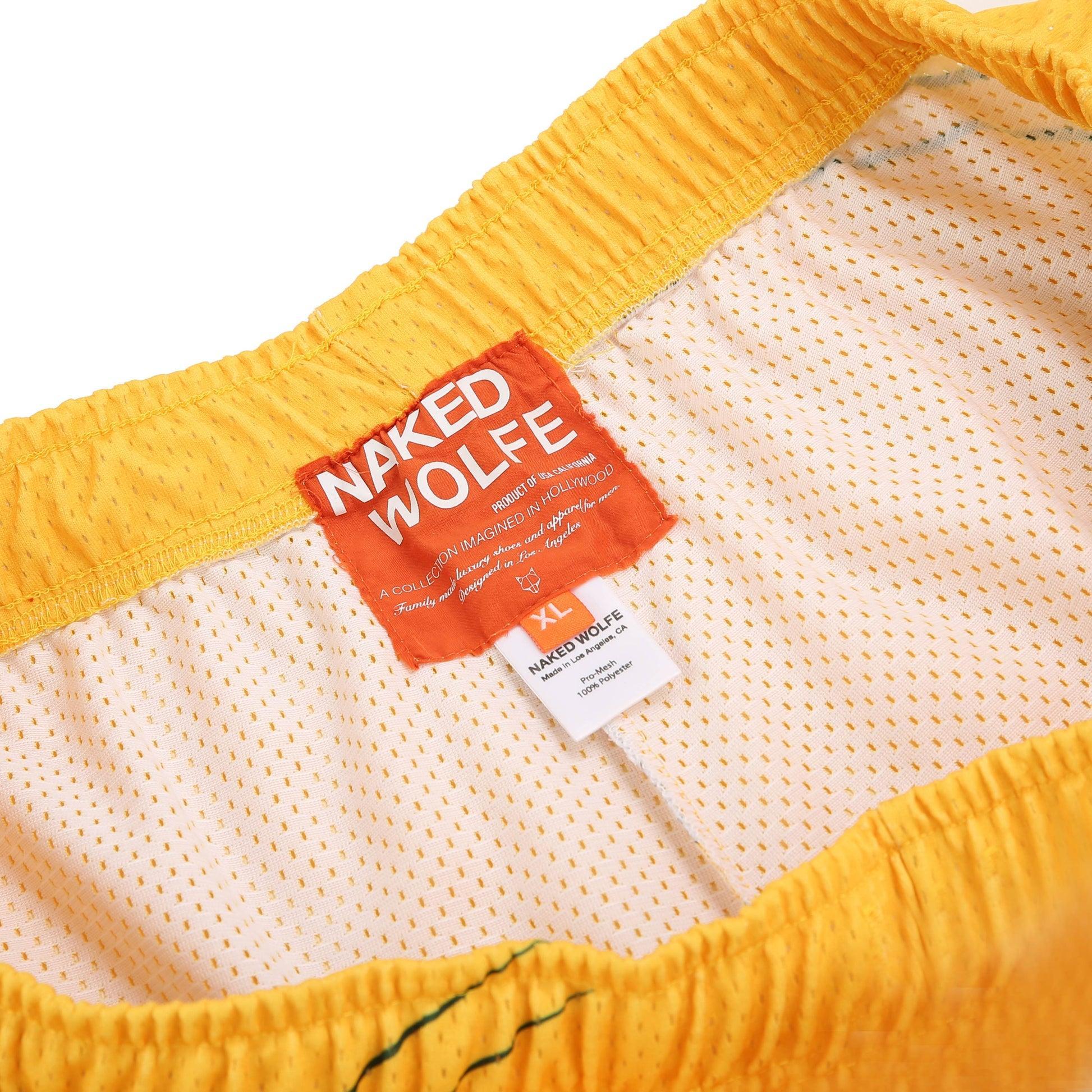 Naked Wolfe Jersey Shorts Yellow Product Image