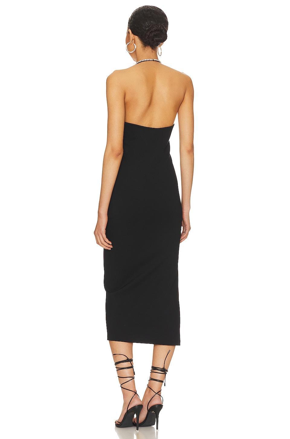 Crystal Neckline Bodycon Dress FIORUCCI Product Image
