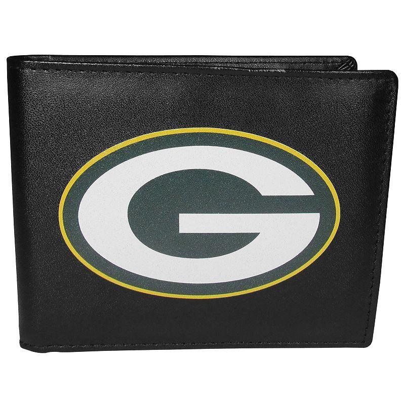 Men's Green Bay Packers Leather Bi-Fold Wallet, Team Product Image