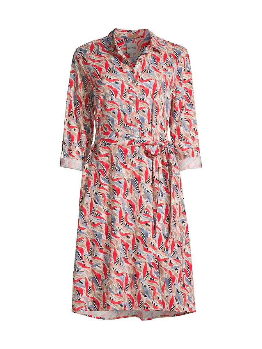 Womens Coral Waves Live-In Shirtdress Product Image