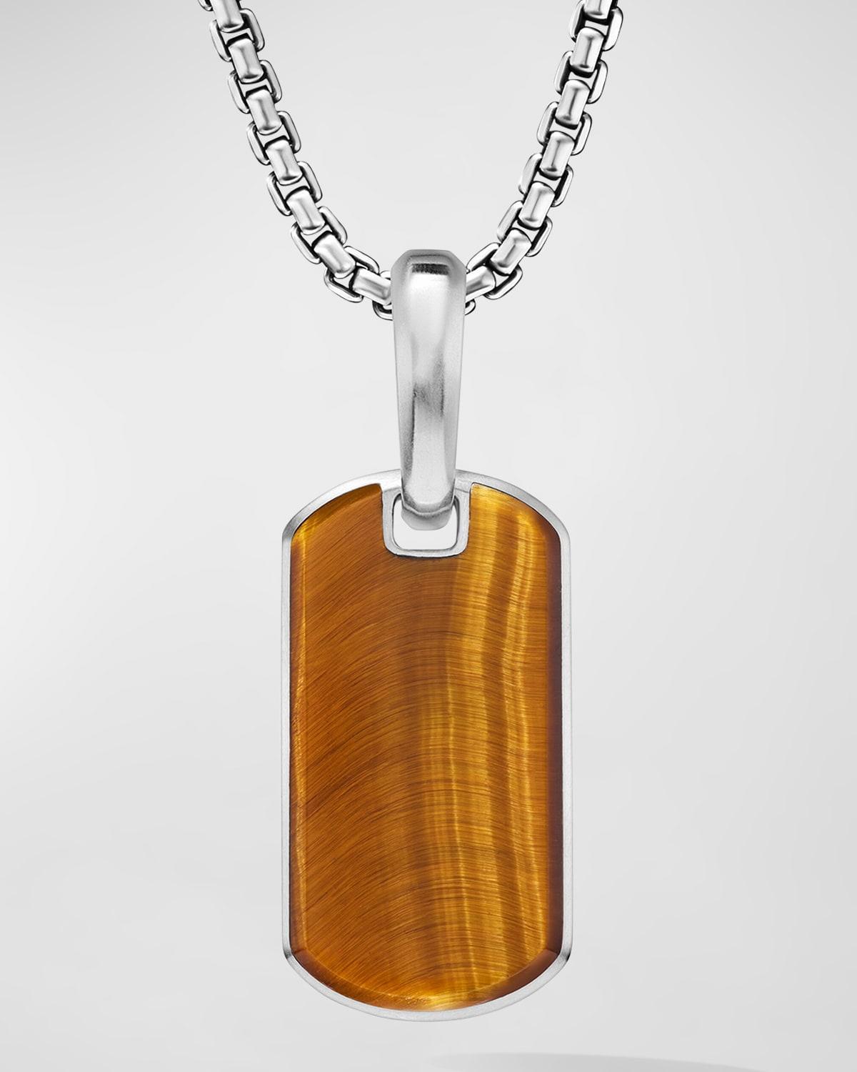 David Yurman Mens Chevron Tag in Sterling Silver, 21mm Product Image