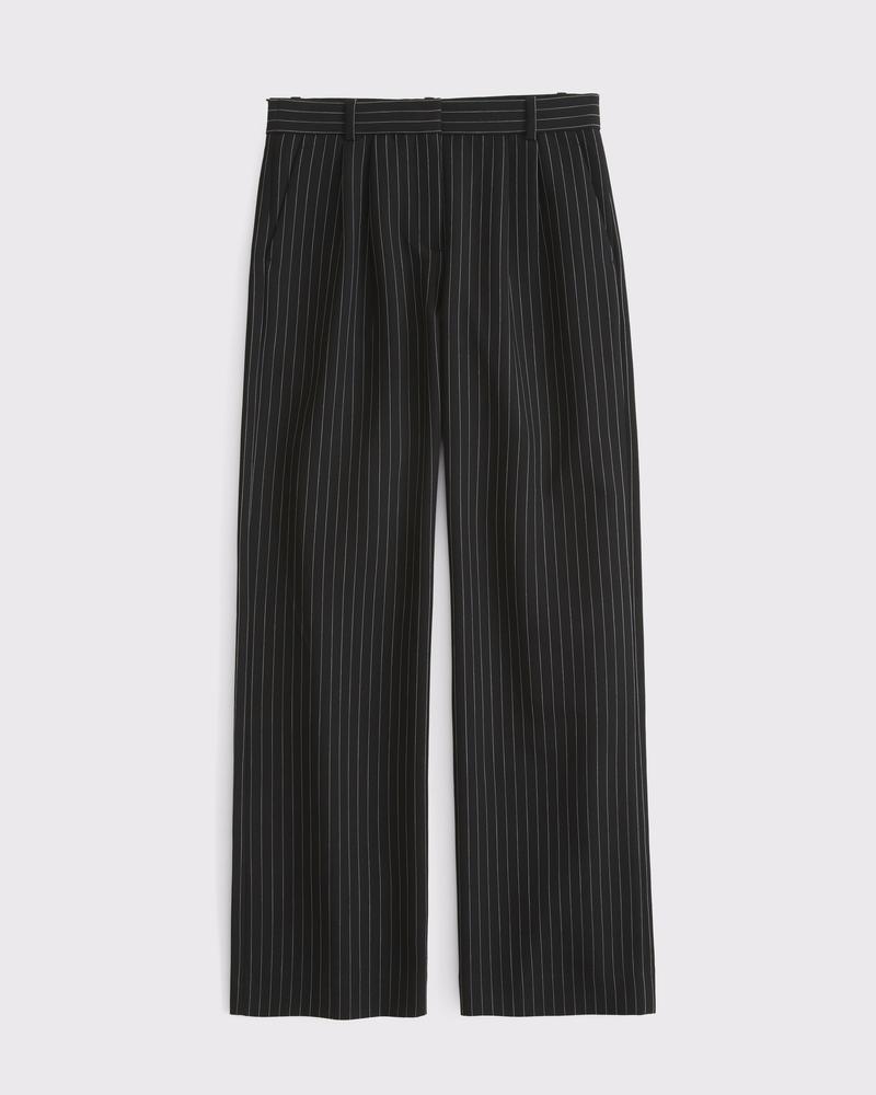 A&F Sloane Low Rise Tailored Wide Leg Pant Product Image