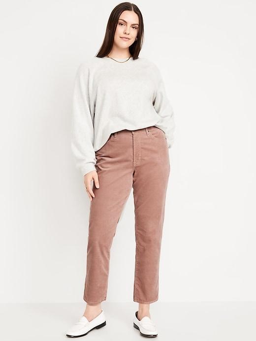 High-Waisted OG Straight Corduroy Ankle Pants Product Image