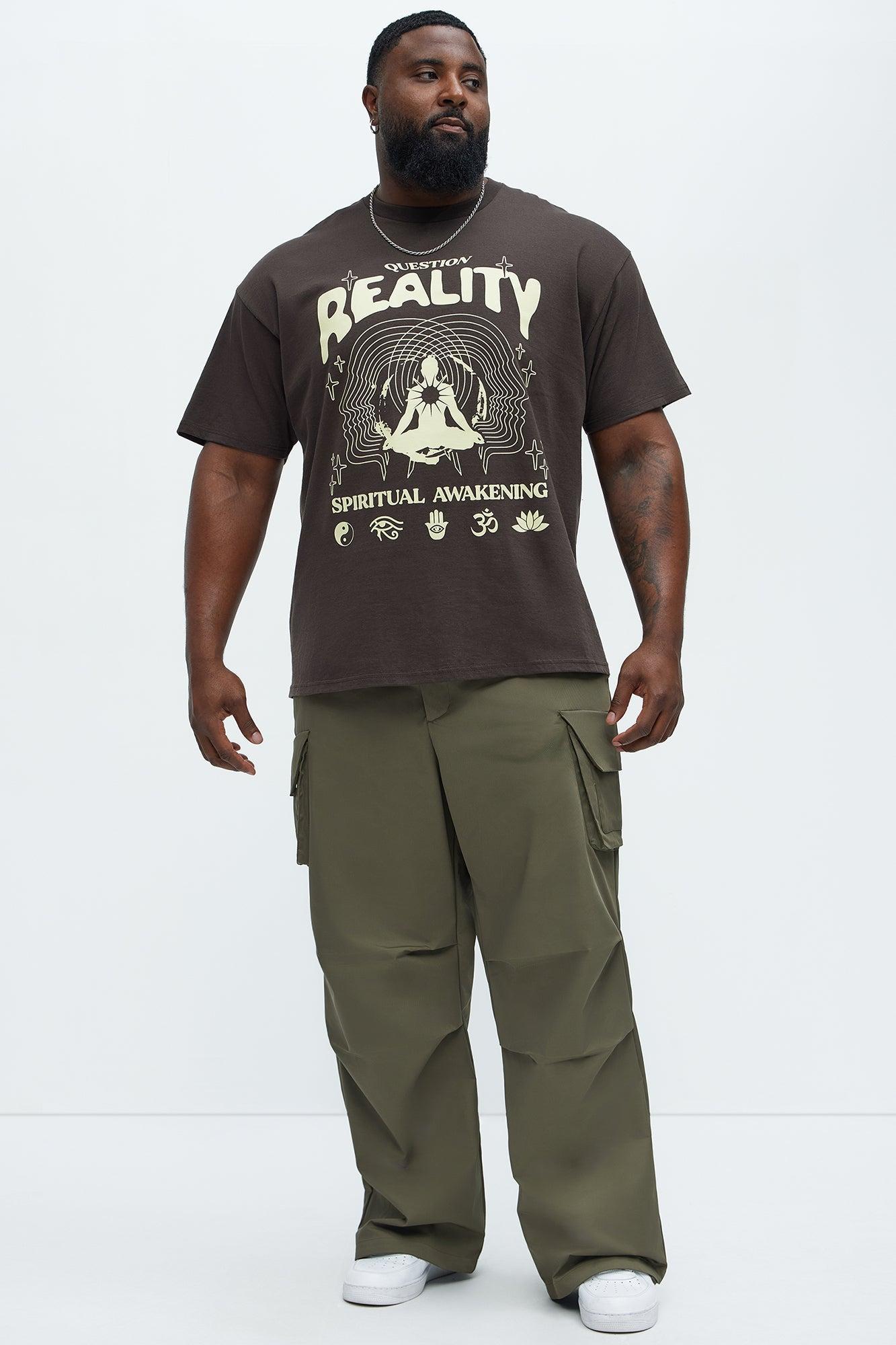 Question Reality Short Sleeve Tee - Brown Product Image