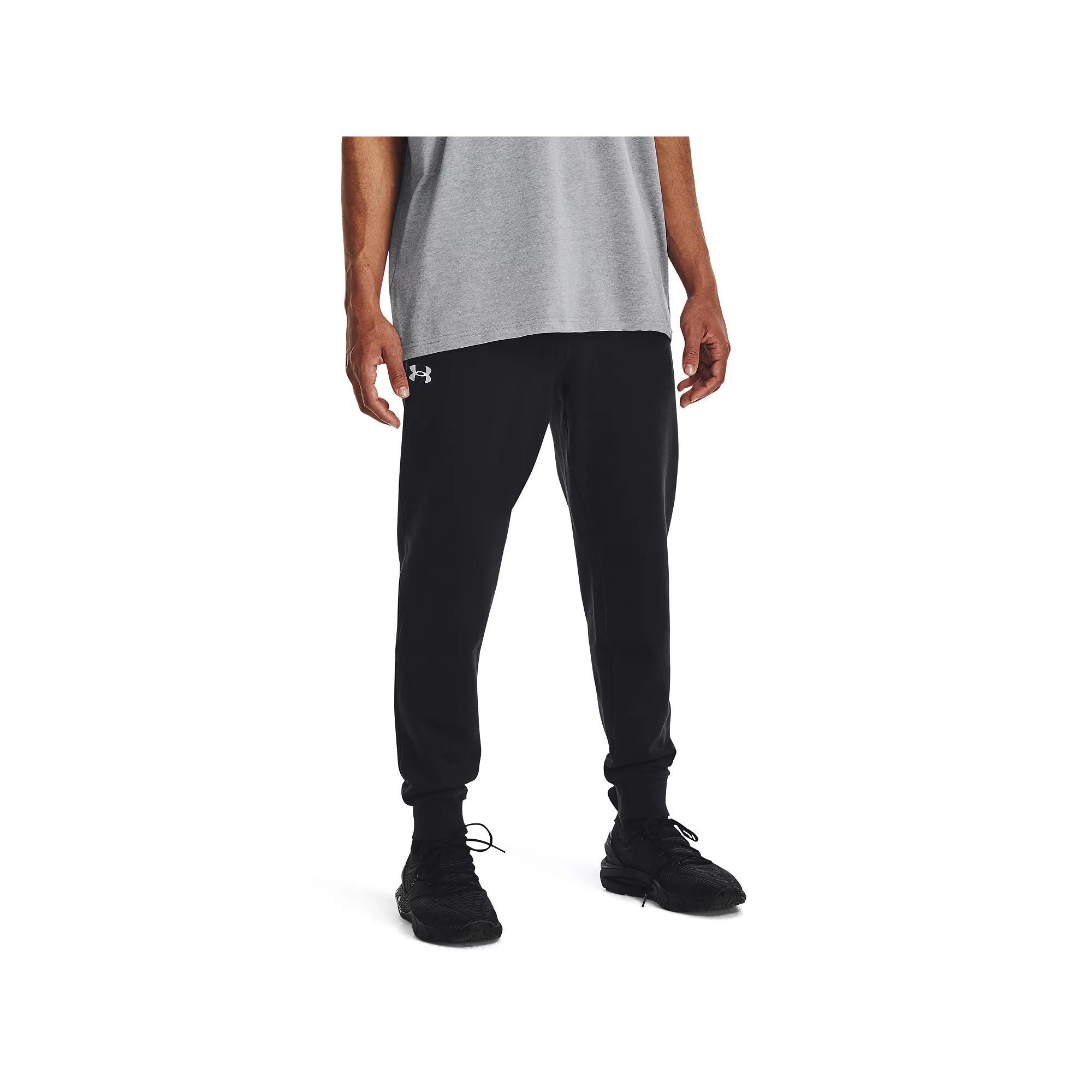 Big & Tall Under Armour Rival Fleece Joggers, Men's, Size: 4XL, Black Product Image