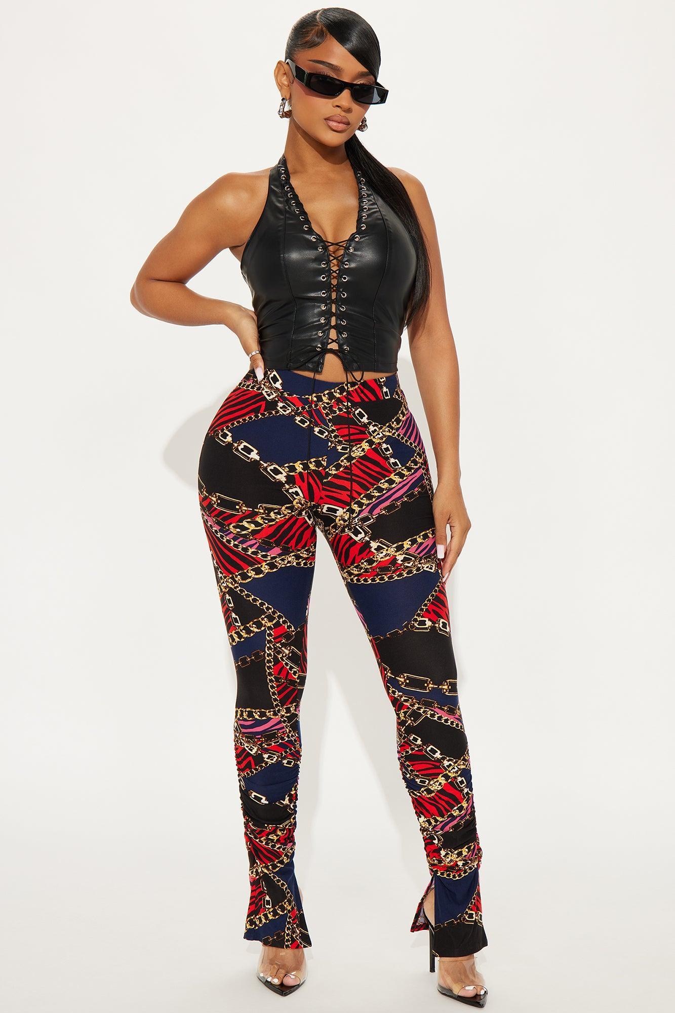 Bree Marie Baroque Stacked Legging - Black/combo Product Image