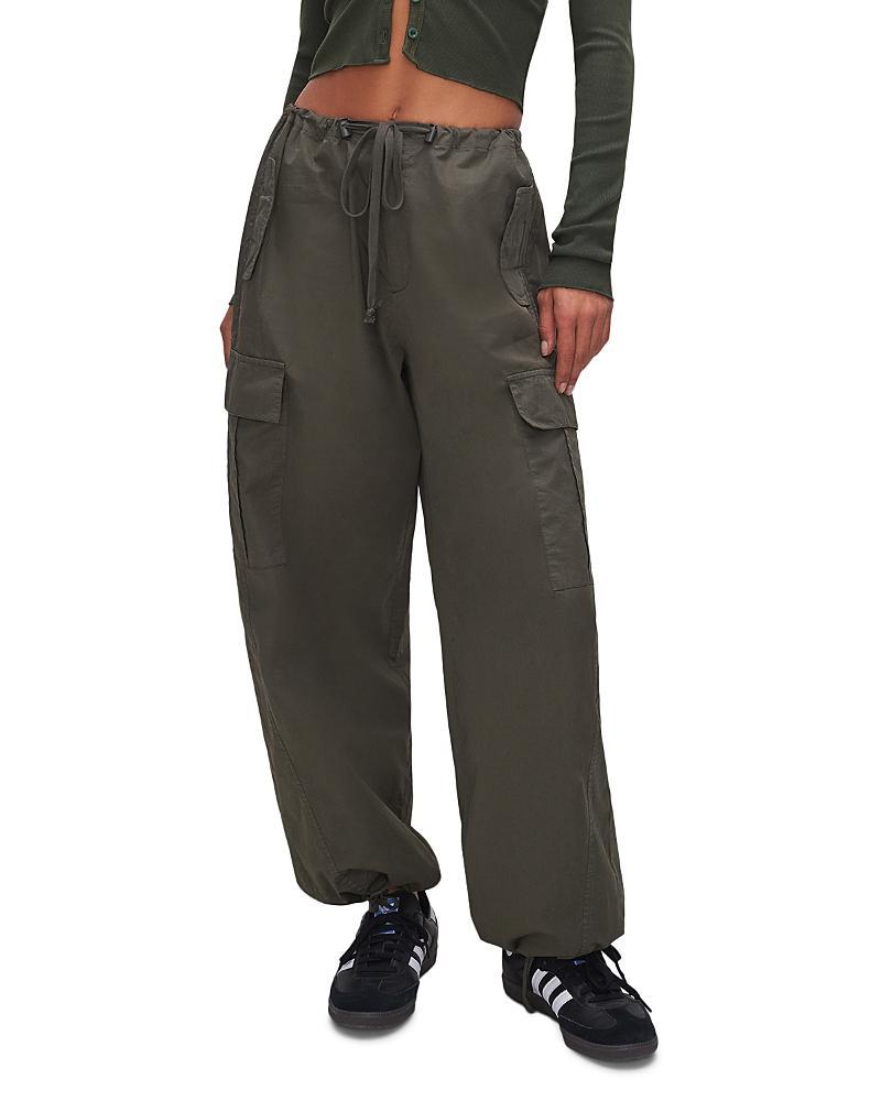 Good American Parachute Drawstring Cargo Pants Product Image