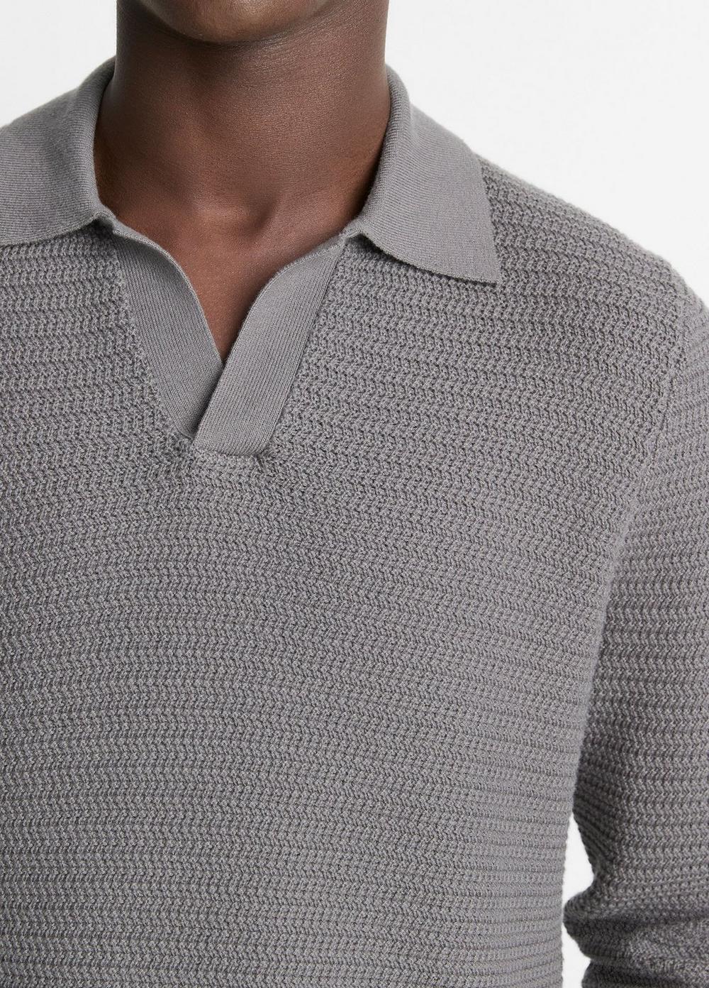 Mens Craftsman Rib Sweater with Johnny Collar Product Image