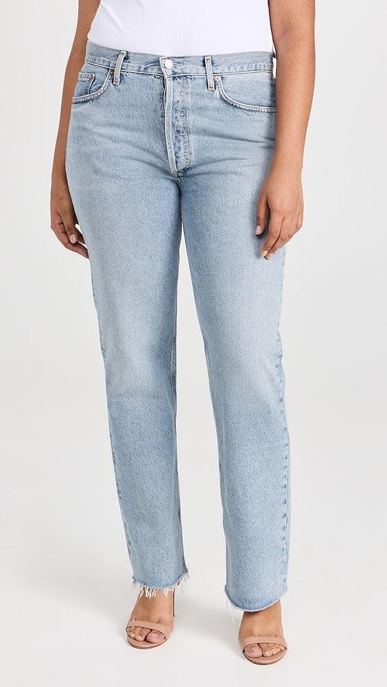 AGOLDE Lana Mid Rise Straight Jeans | Shopbop Product Image