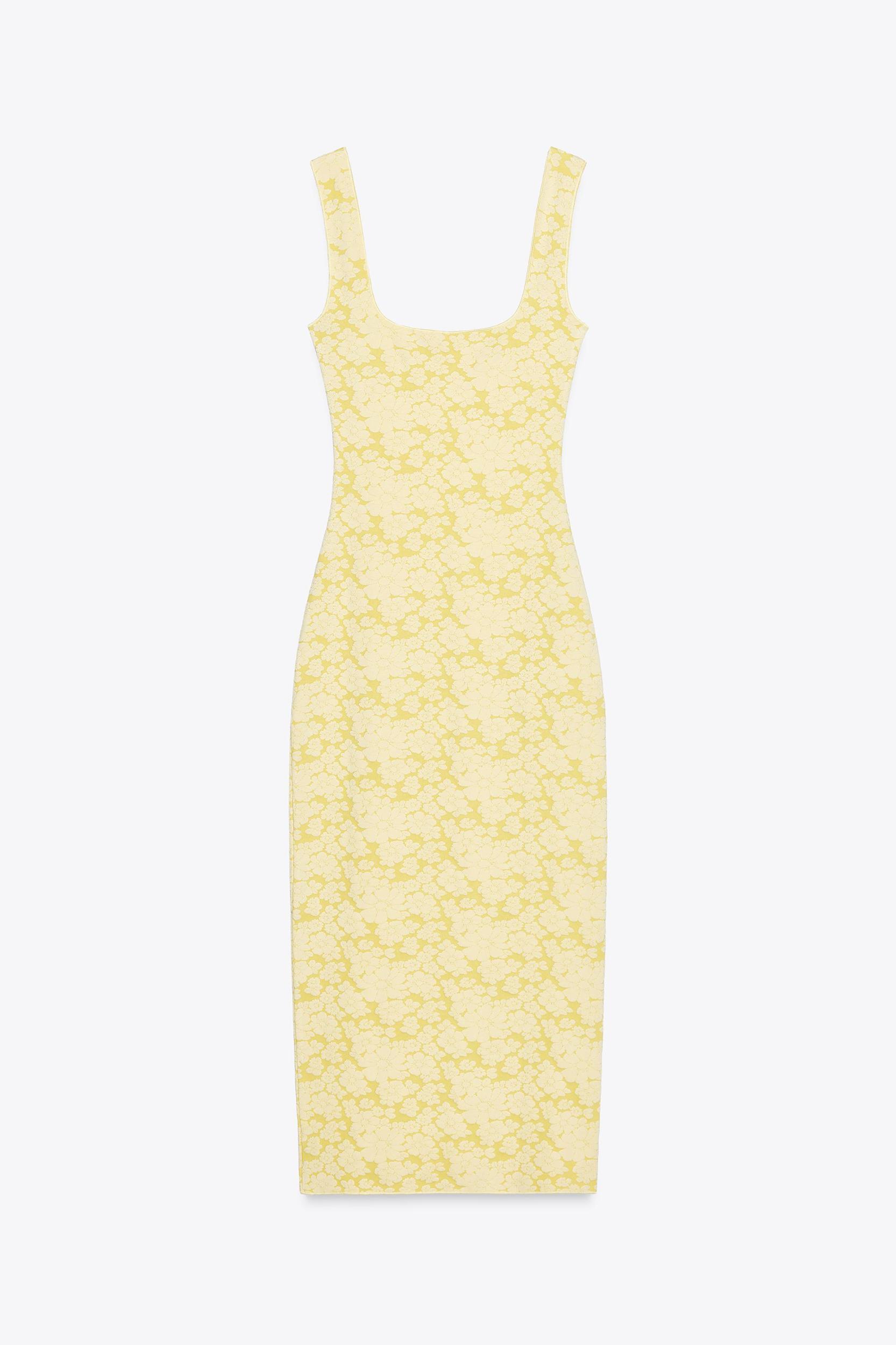 STRETCH SQUARE NECK DRESS Product Image