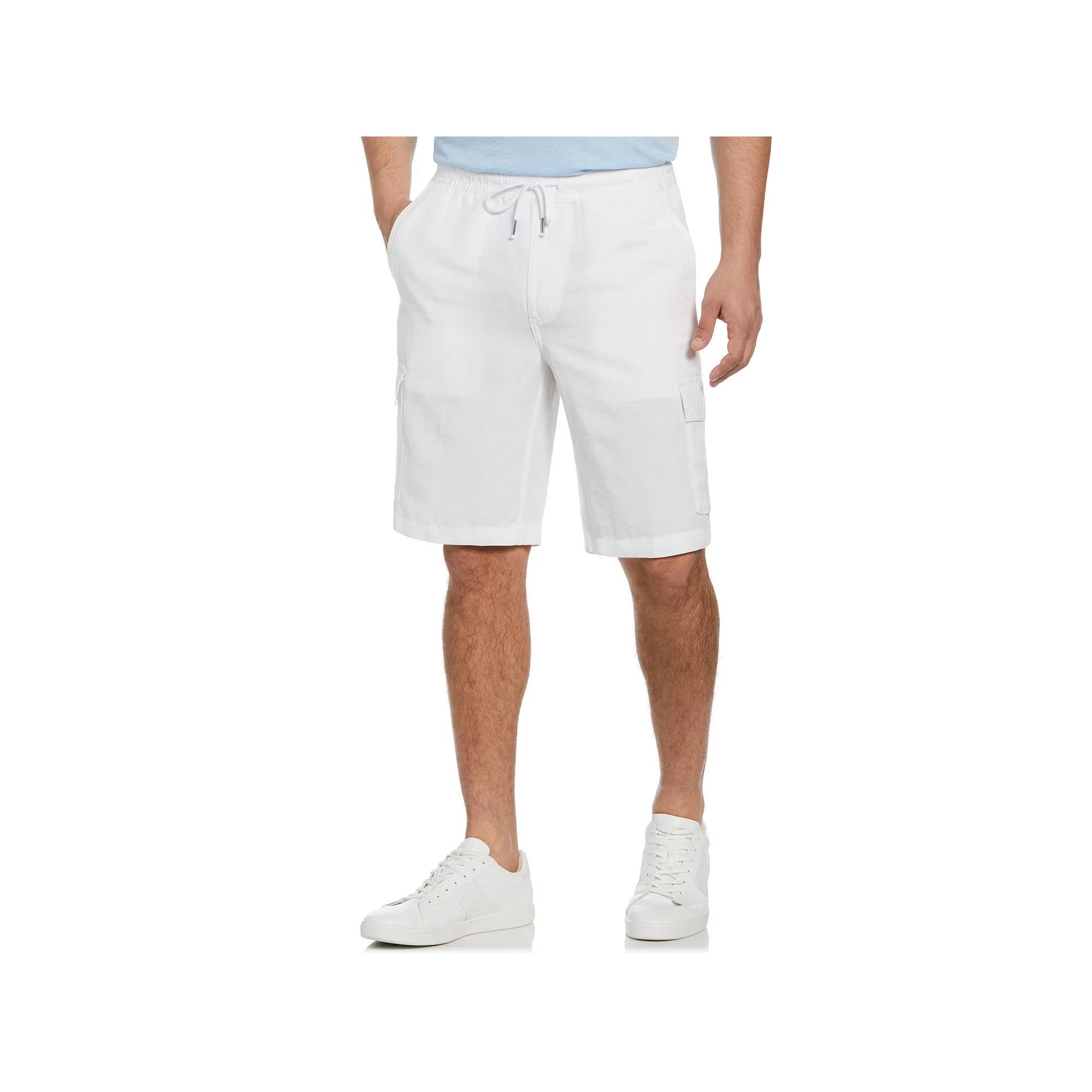 Men's Cubavera Linen Blend Pull-On Cargo Shorts, Size: XXL, Brilliant White Product Image