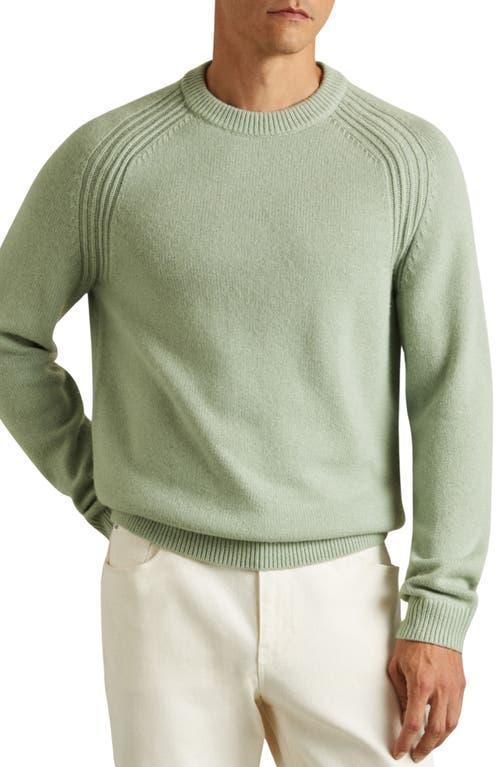 REISS Cloud Wool Blend Sweater In Sage Green Product Image