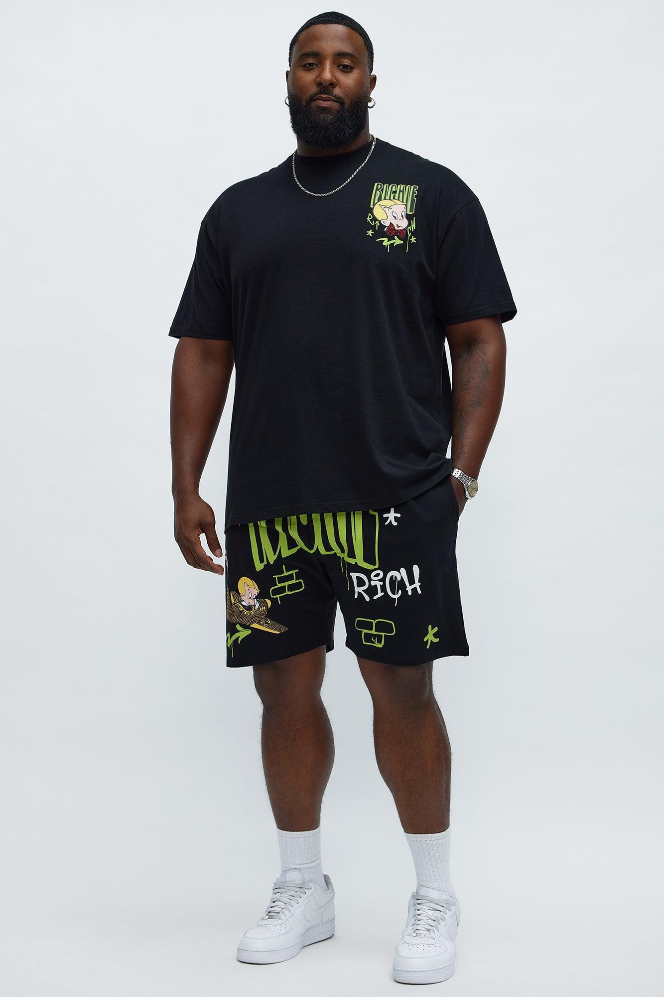 Richie Rich Fly Sweatshorts - Black Product Image