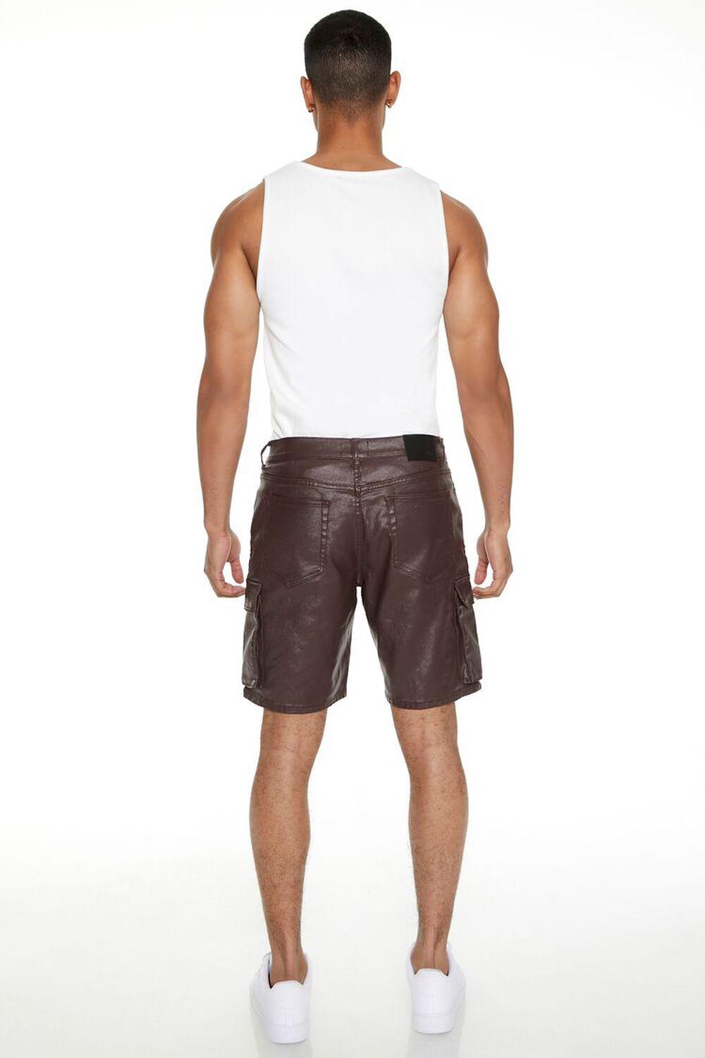 Coated Stretch-Denim Shorts | Forever 21 Product Image