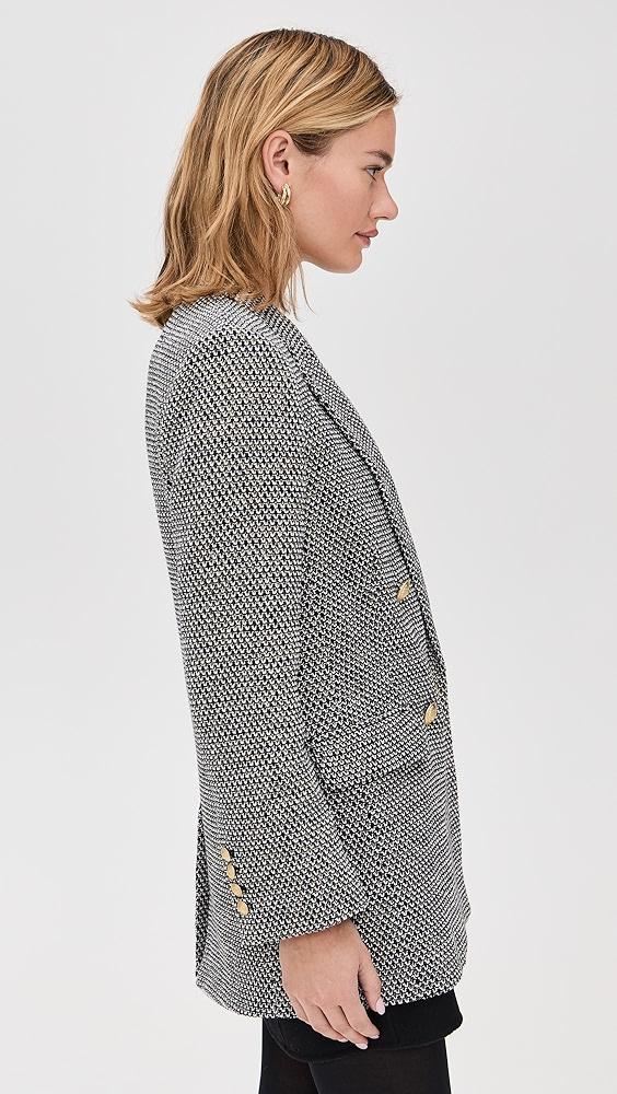 L'AGENCE Riva Knit Double Breasted Blazer | Shopbop Product Image