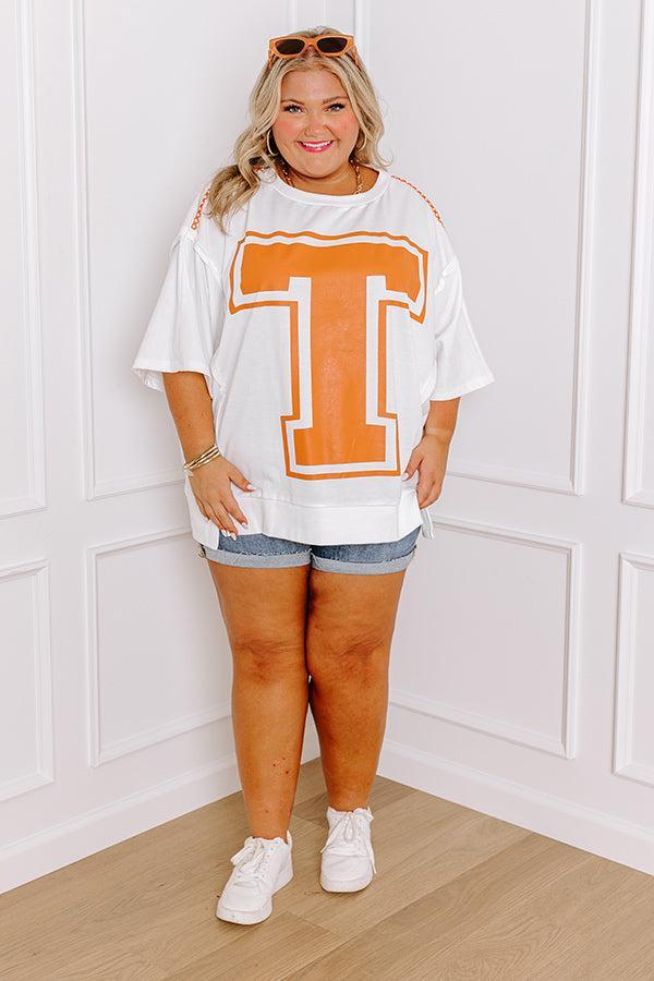 School Pride T Graphic Oversized Top Product Image