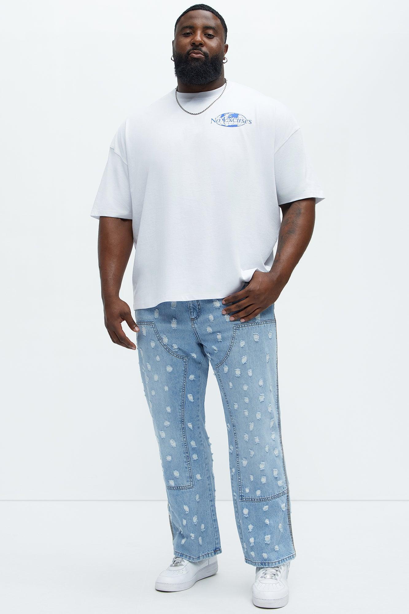 Pressure Points Straight Jeans - Light Wash Product Image