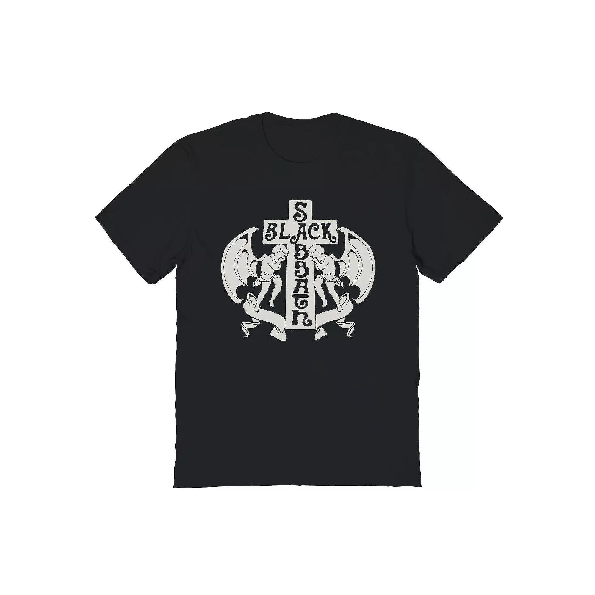 Men's Black Sabbath Cherub Cross Graphic Tee, Size: XL Product Image