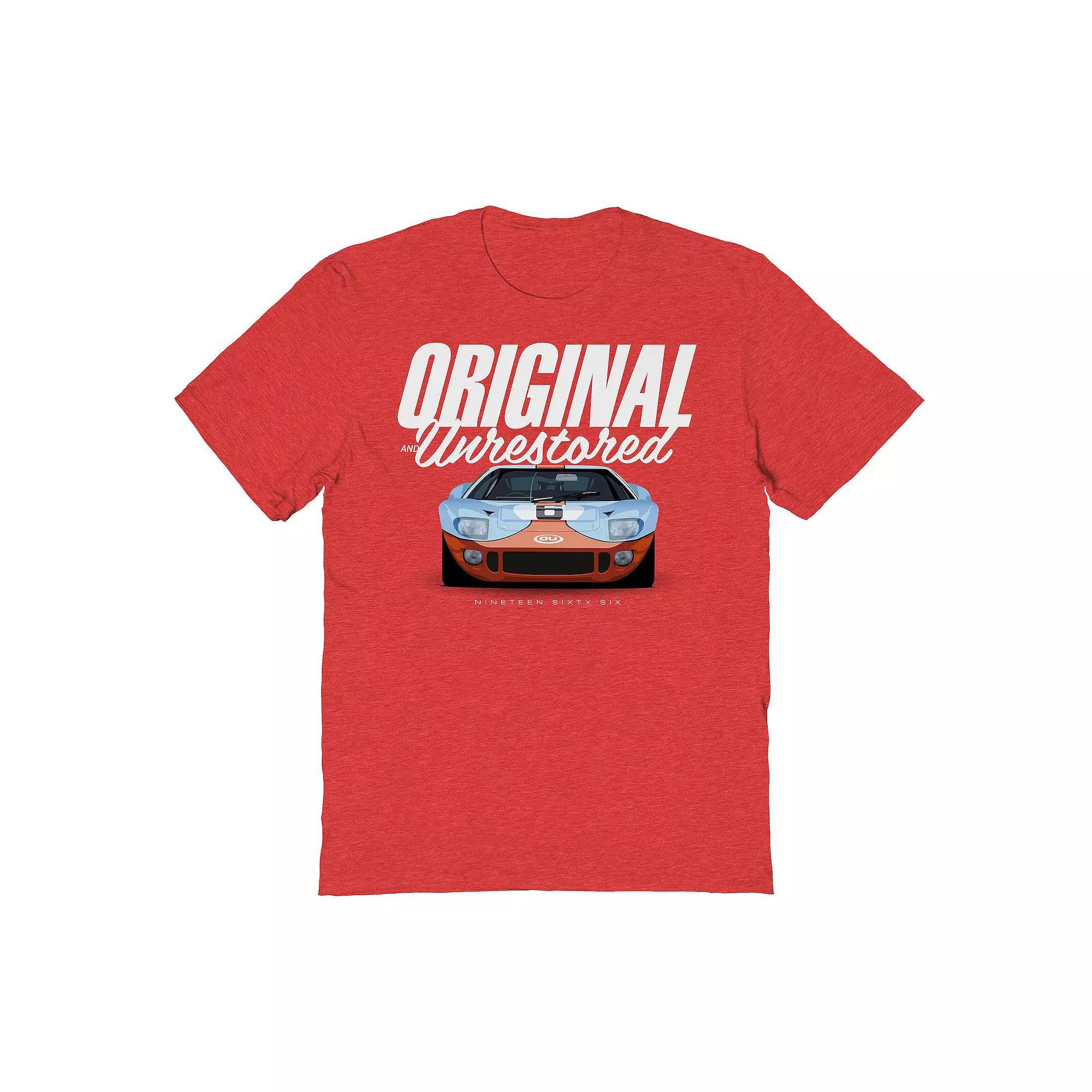 Men's Original & Unrestored 1966 Graphic Tee, Size: Large, Grey Red Product Image