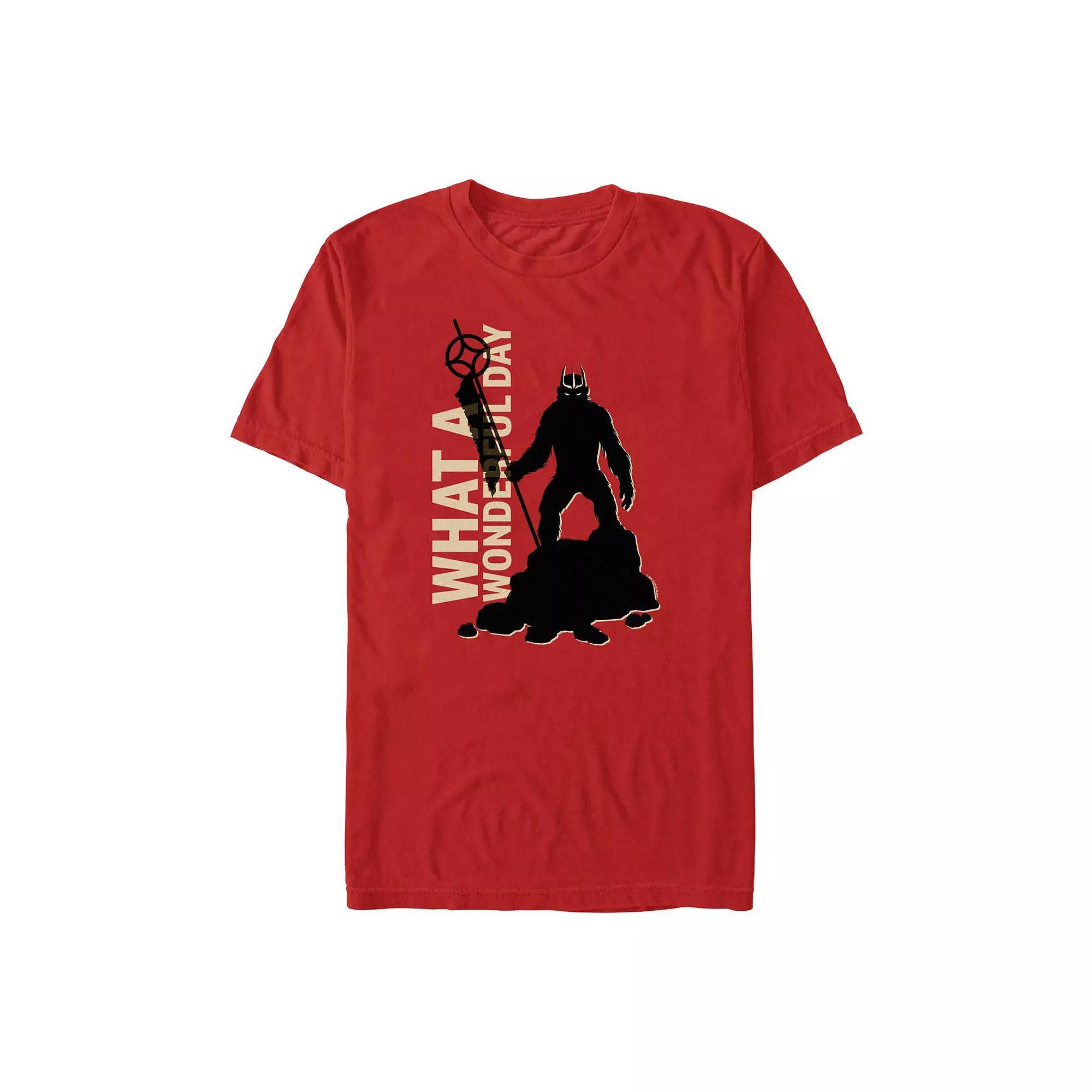 Men's Kingdom Of The Planet Of The Apes Wonderful Day Graphic Tee, Size: XS, Red Product Image
