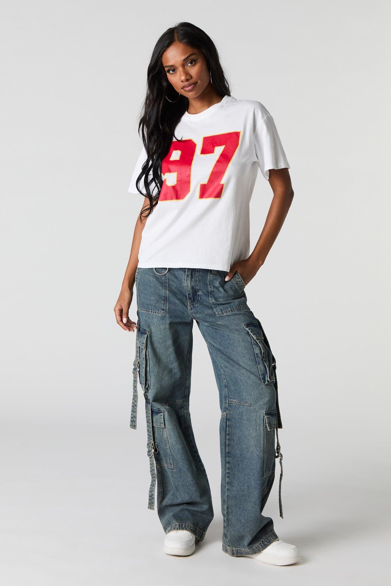 97 Varsity Graphic Boyfriend T-Shirt Female Product Image