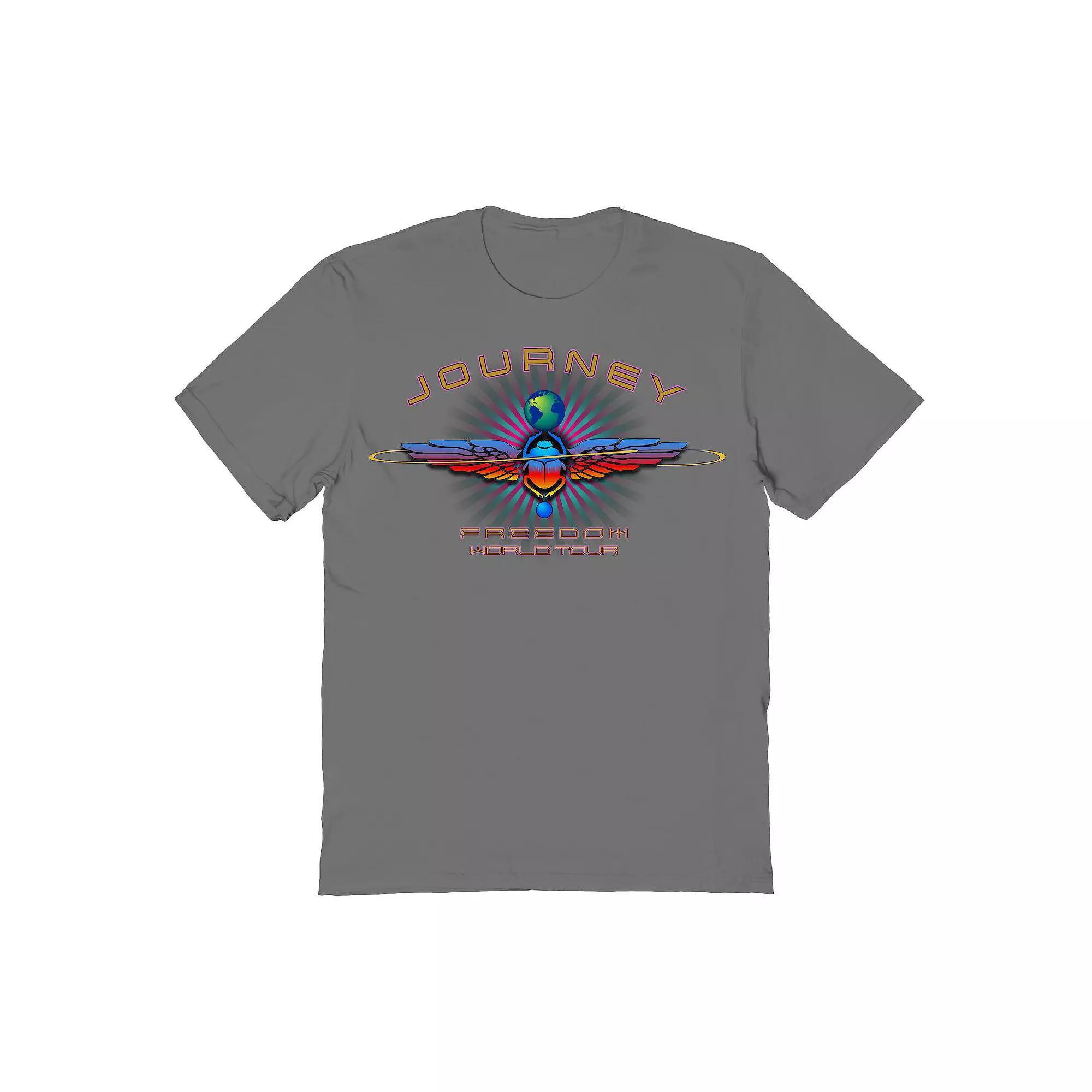 Men's Freedom World Tour Scarab Journey Graphic Tee, Size: Large, Grey Product Image