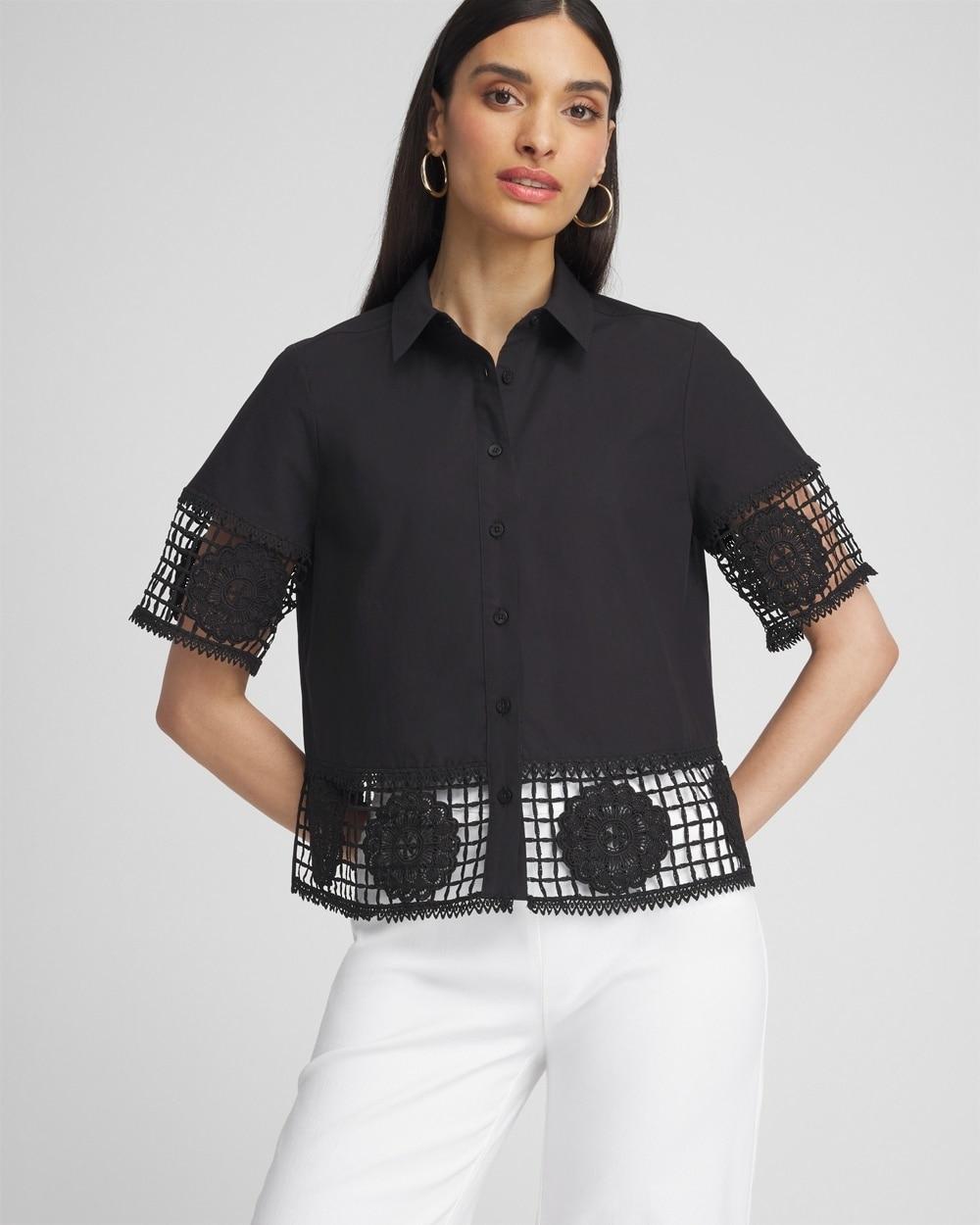 Pintuck Detail Swirl Print Top Product Image