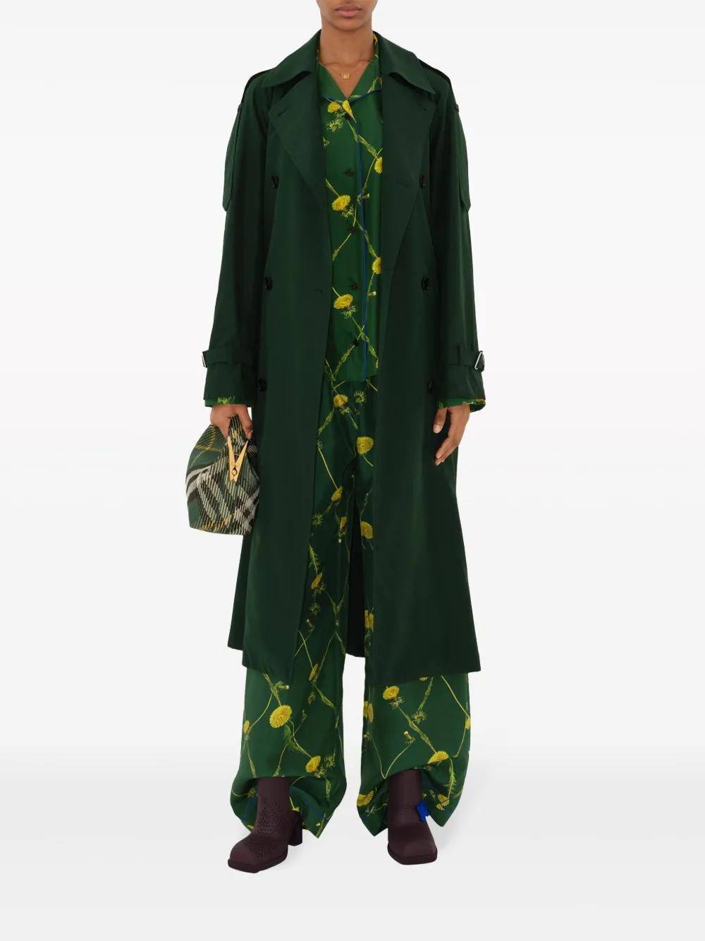 long silk trench coat Product Image