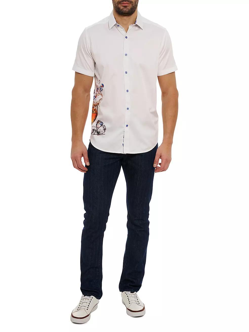 Ice & Dice Printed Button-Front Shirt Product Image